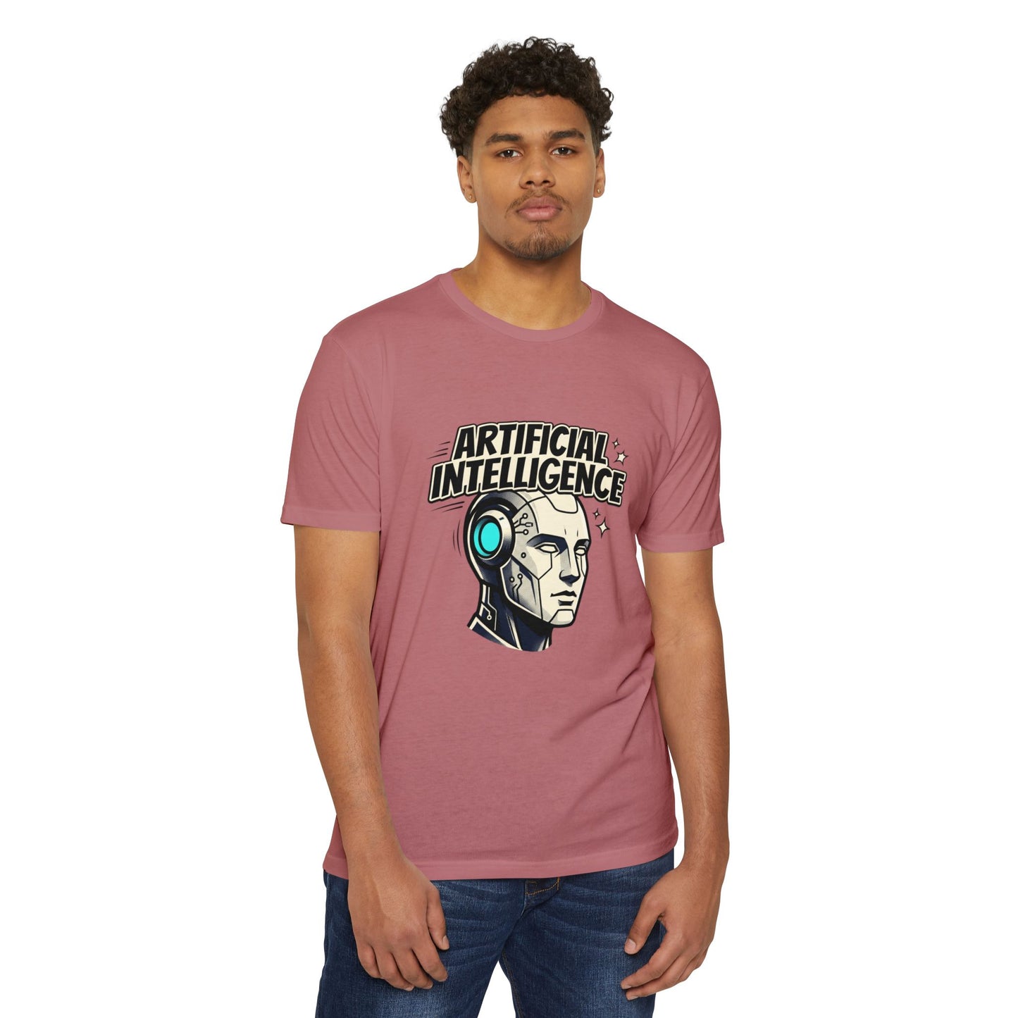 Artificial Intelligence Robot Tee — AI Head Graphic T-Shirt