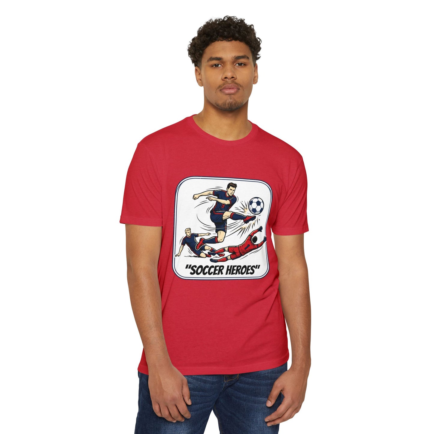 Soccer Heroes T-Shirt — Vintage Comic Soccer Graphic Tee