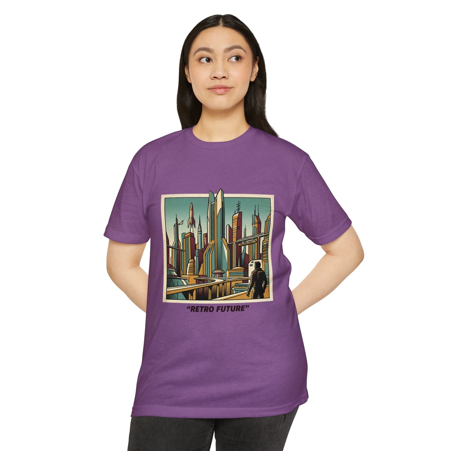 Retro Future Vintage Sci‑Fi City T‑Shirt