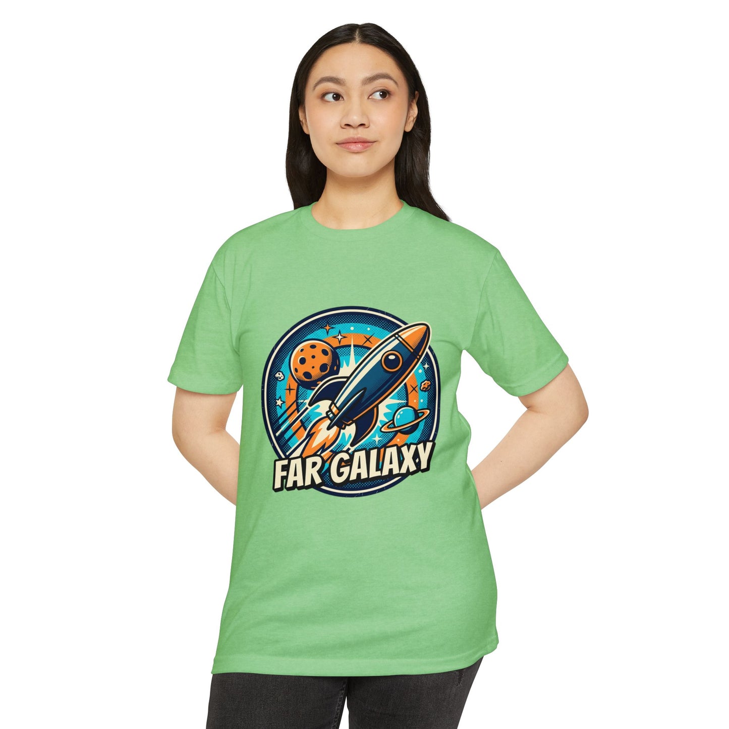 Retro Far Galaxy Rocket T-Shirt — Vintage Space Graphic Tee