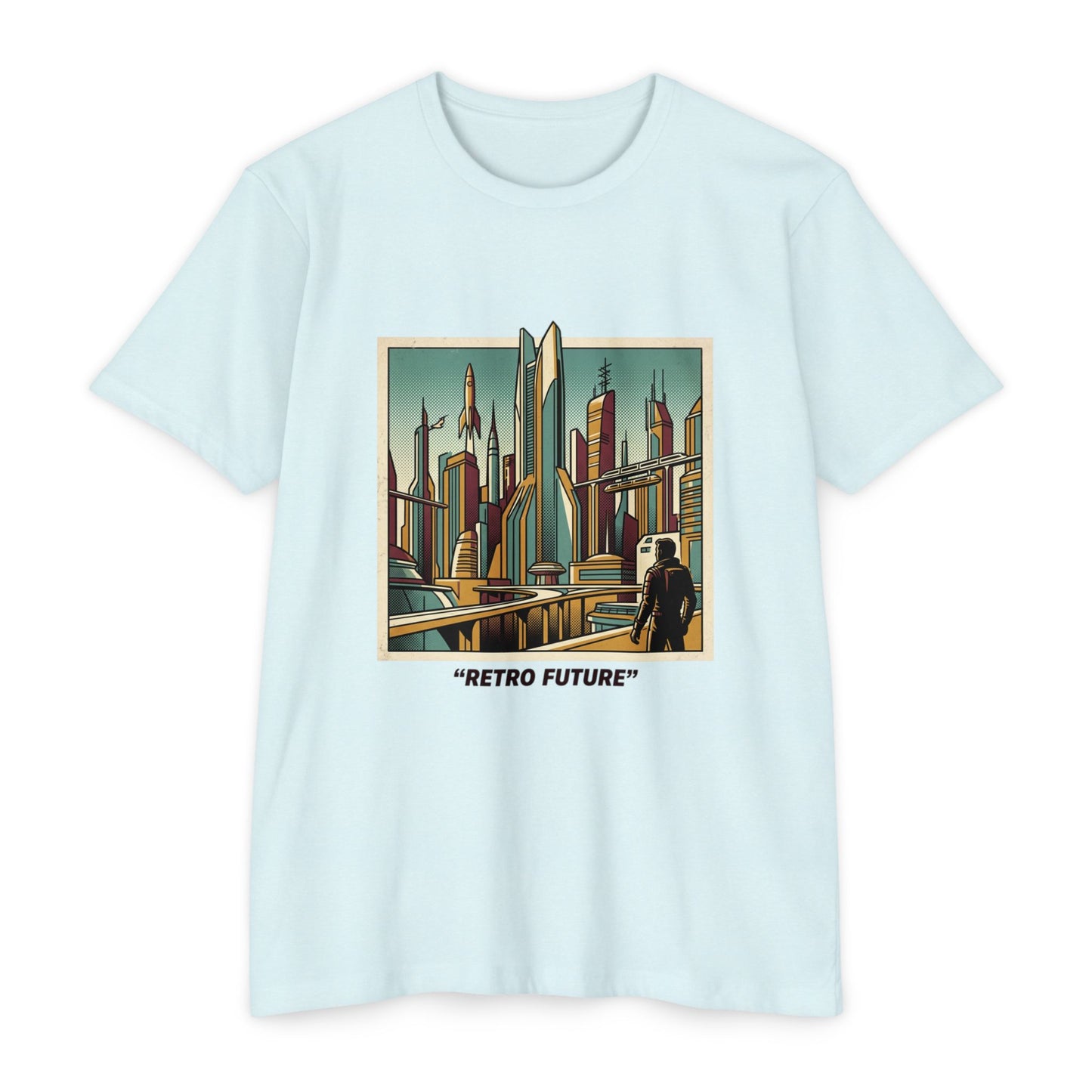 Retro Future Vintage Sci‑Fi City T‑Shirt