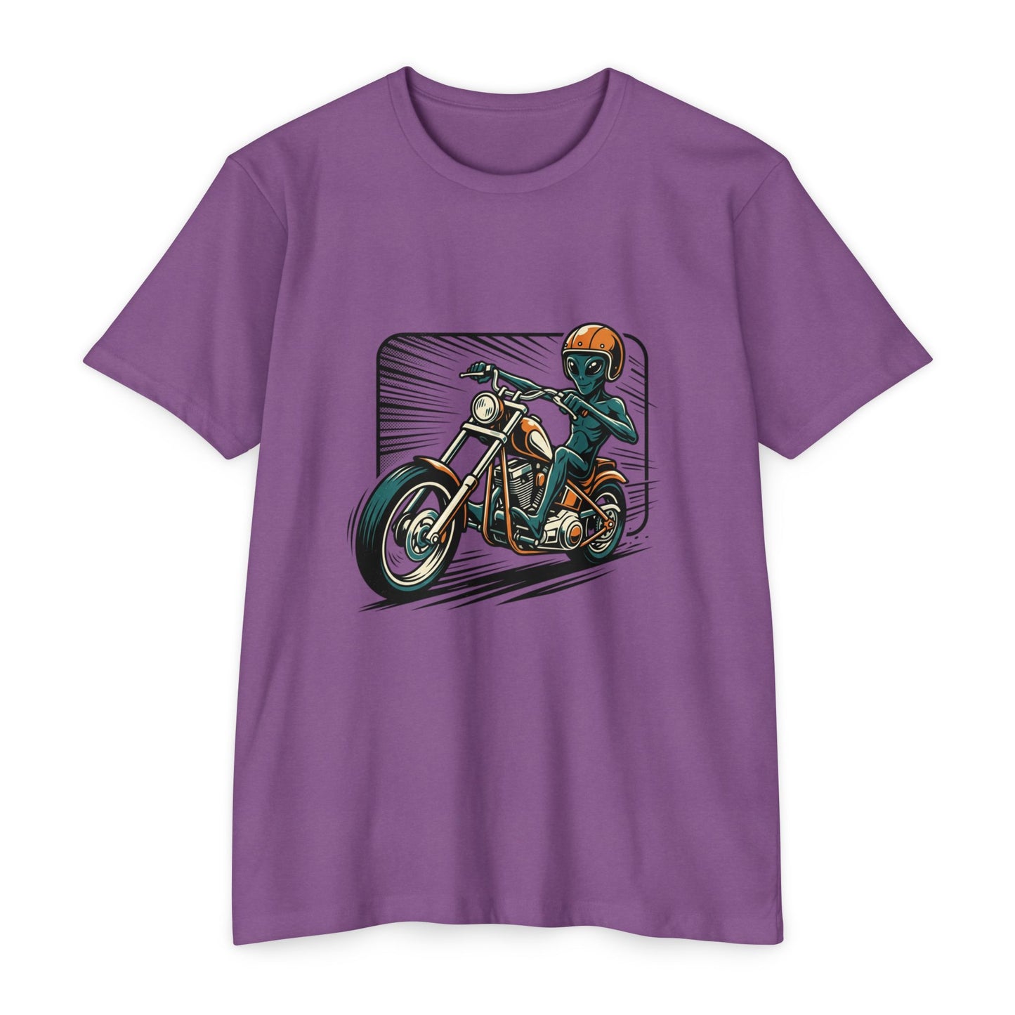 Motorcycle Rider Graphic T-Shirt — Retro Biker Design