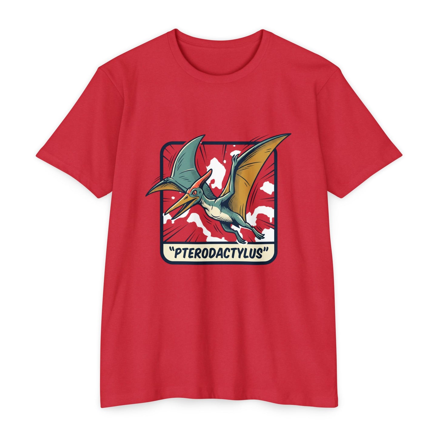 Vintage Pterodactylus Dino T-Shirt — Retro Dinosaur Graphic Tee