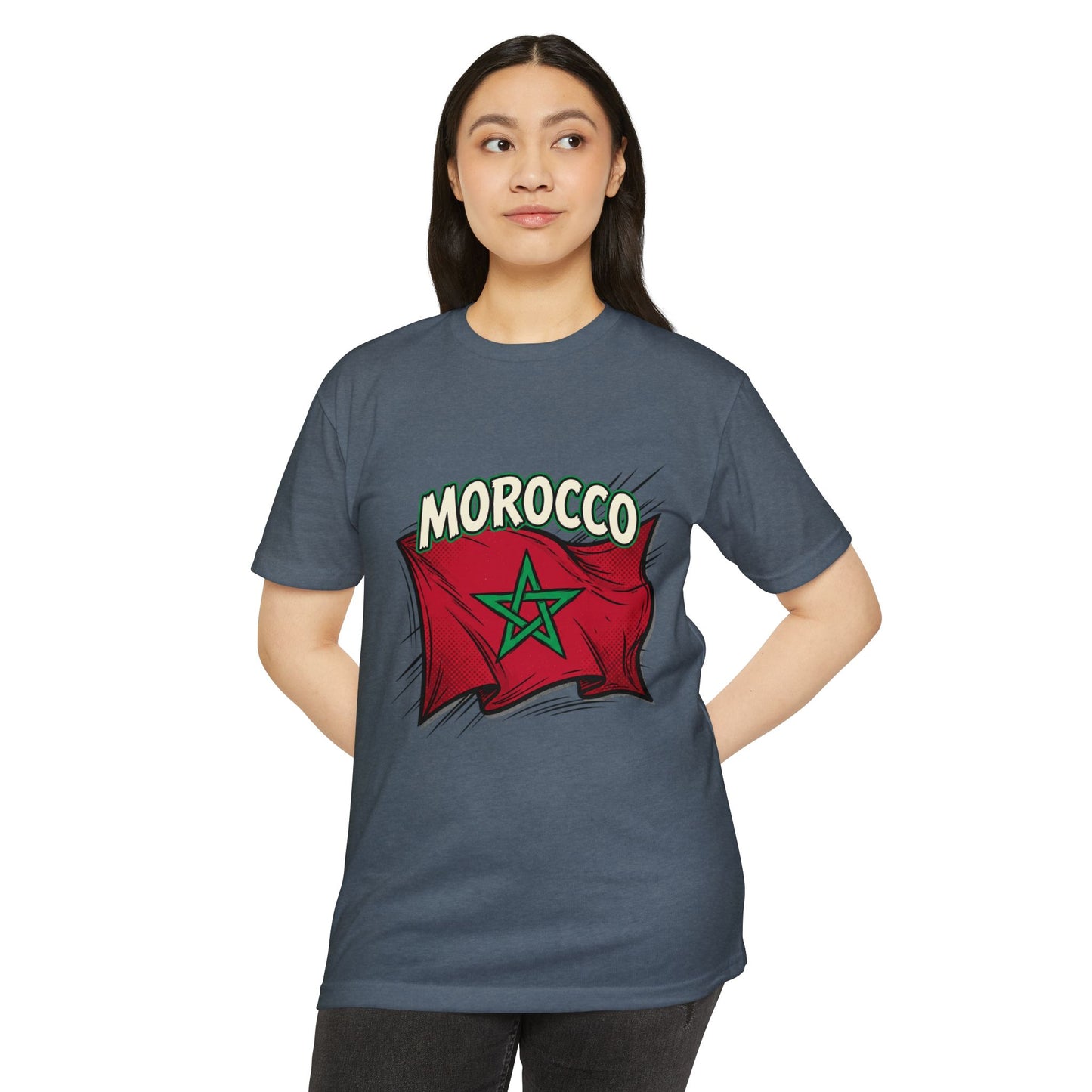 Morocco Flag Vintage Graphic T-Shirt — Moroccan Pride Tee