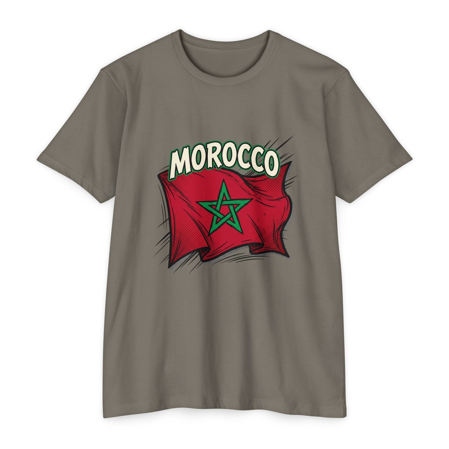 Morocco Flag Vintage Graphic T-Shirt — Moroccan Pride Tee