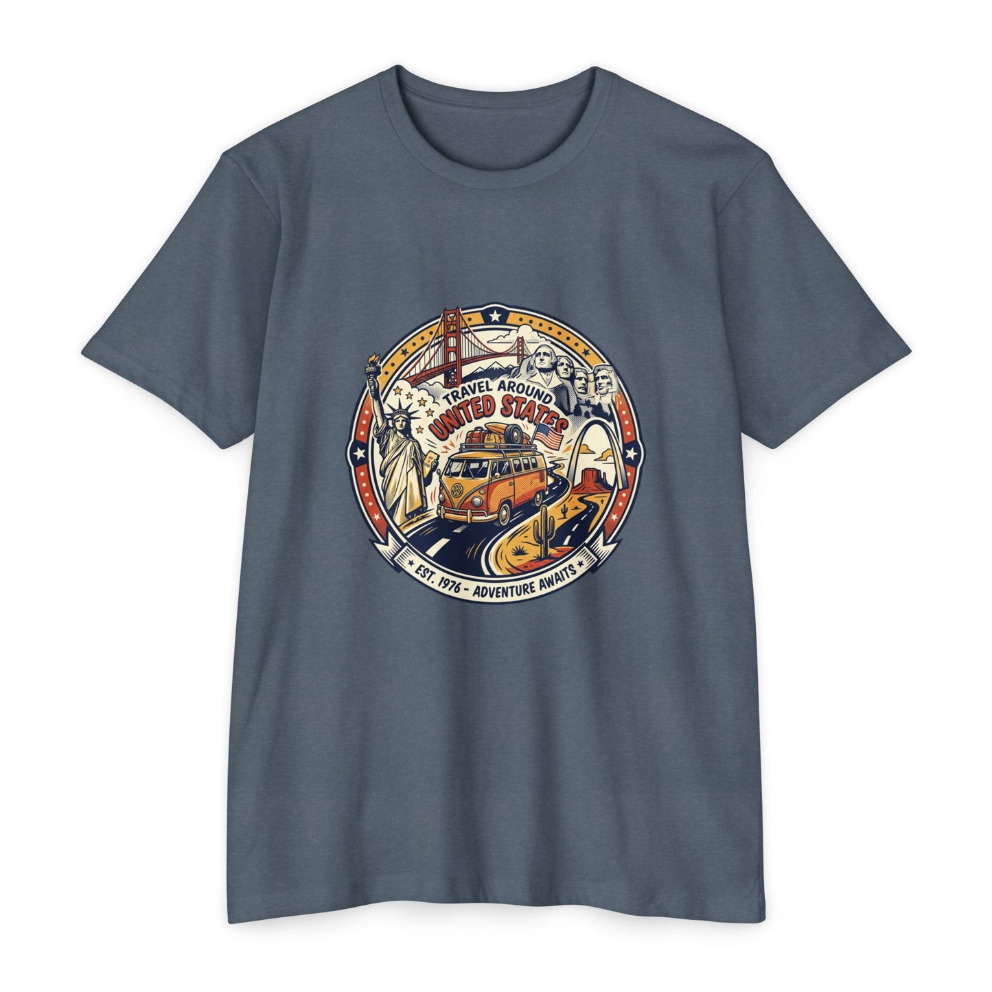 Vintage 'Travel Around the World' Road Trip T-Shirt