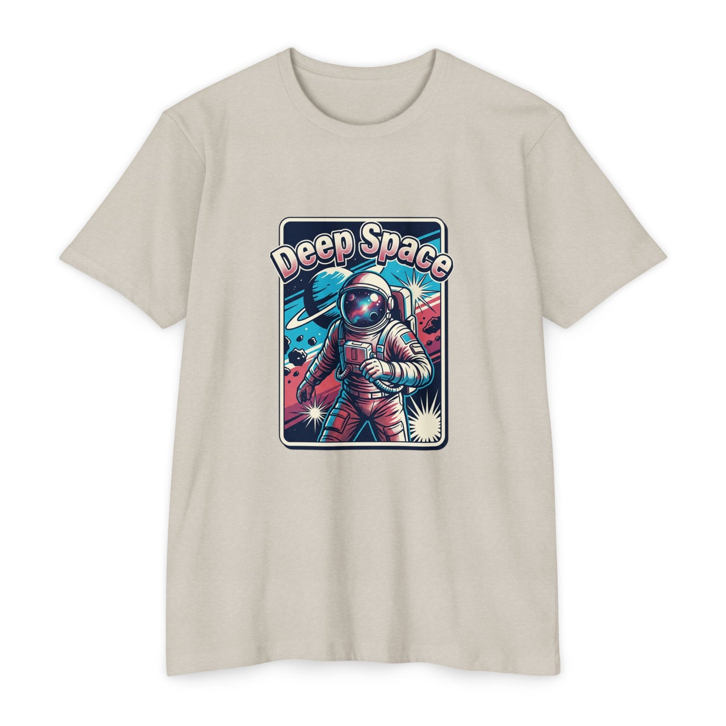 Deep Space Astronaut T-Shirt — Retro Space Exploration Tee