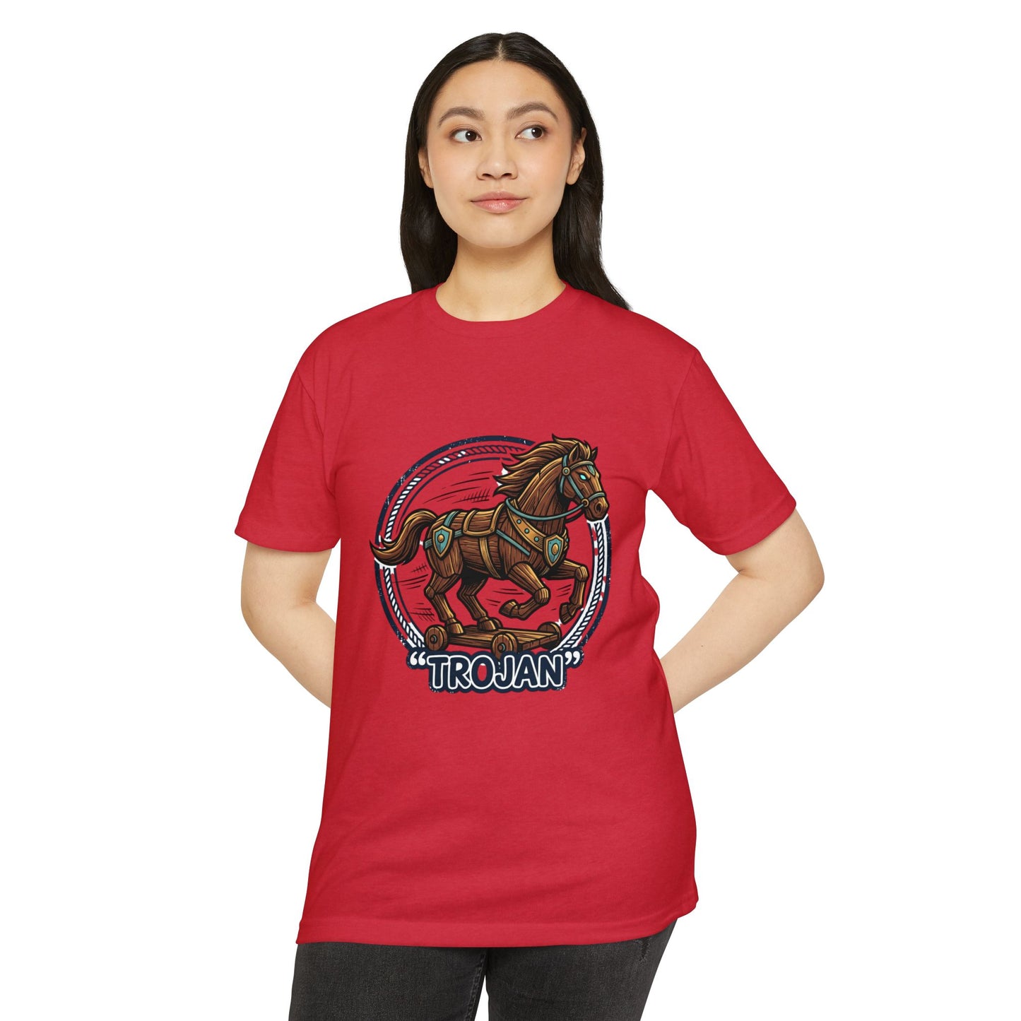 Trojan Horse Vintage Equestrian Logo T-Shirt