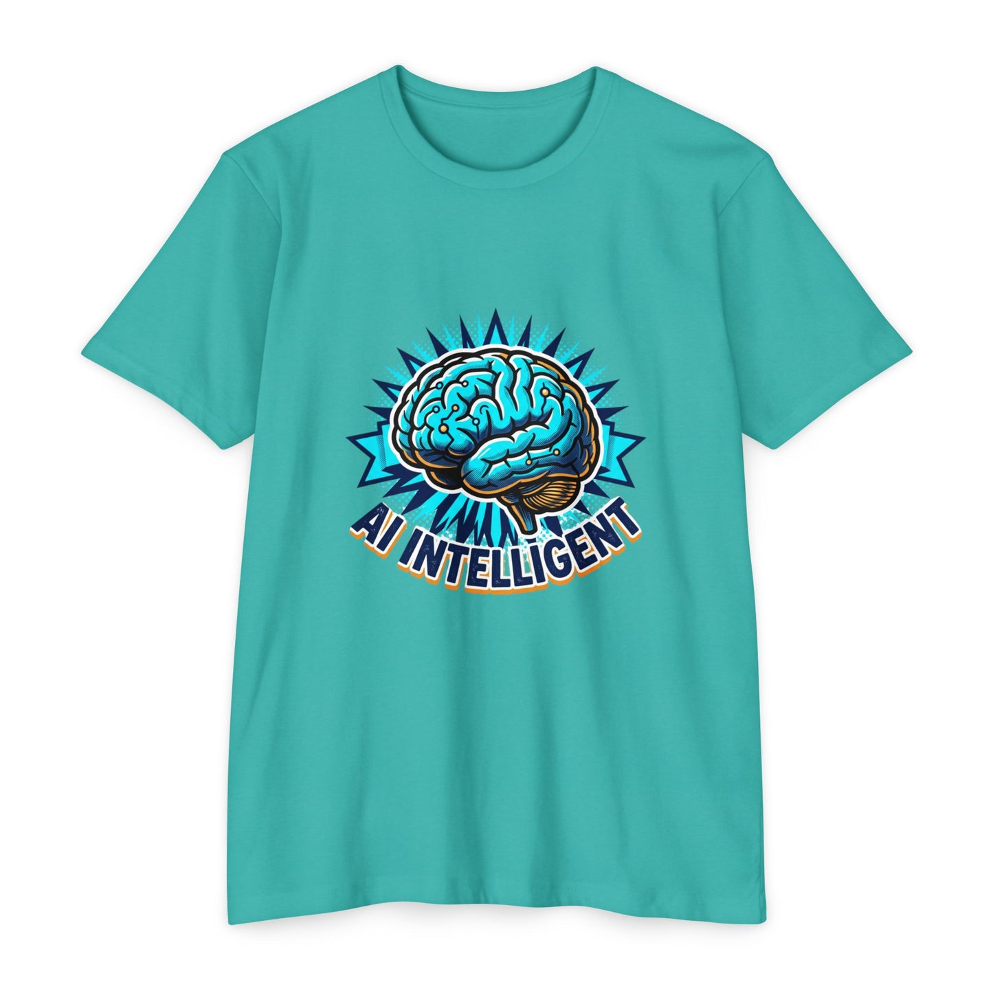 AI Intelligent Brain Graphic T-Shirt — Futuristic Tech Design for AI Enthusiasts