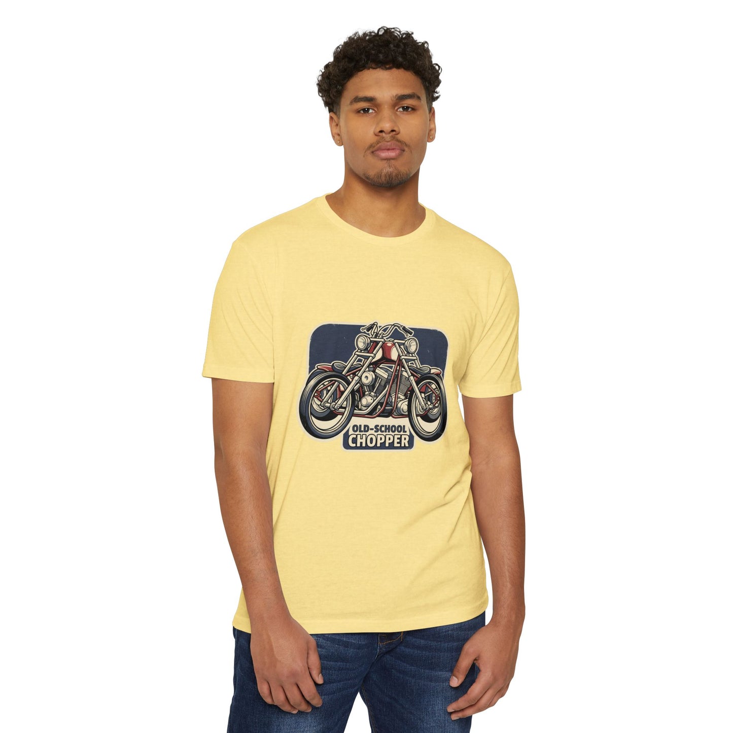 Old-School Chopper Motorcycle T-Shirt — Vintage Biker Tee