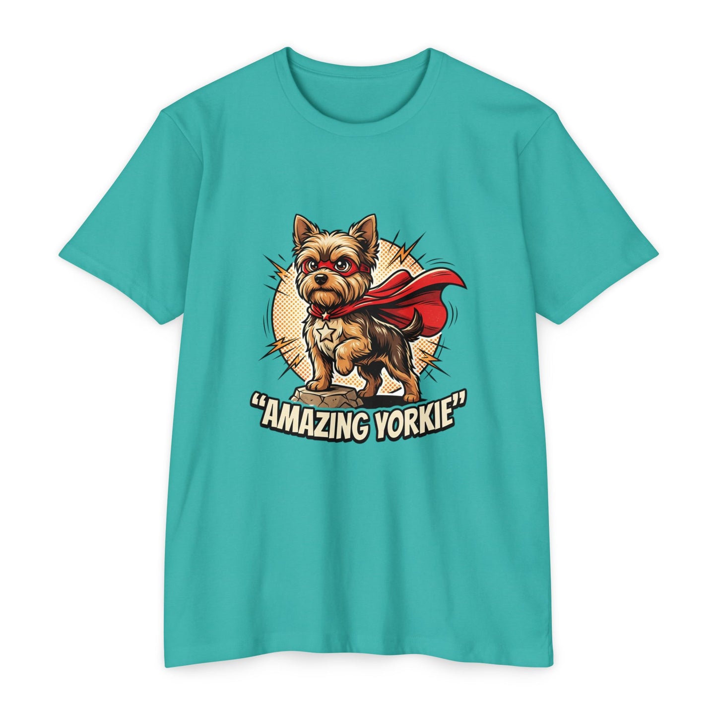 Yorkie Superhero T-Shirt — Cute Yorkshire Terrier Graphic Tee