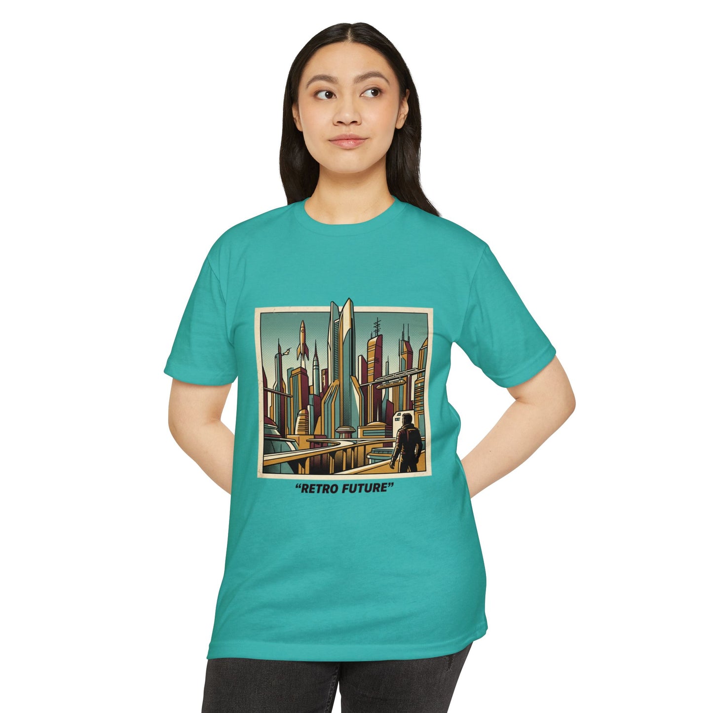 Retro Future Vintage Sci‑Fi City T‑Shirt