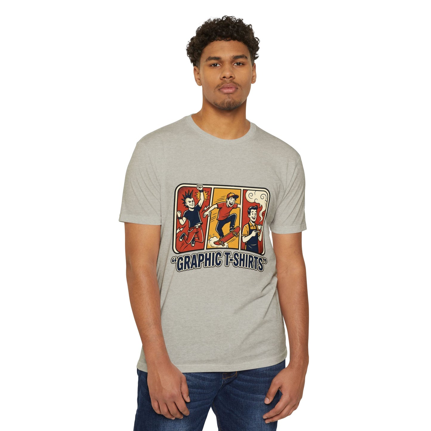Retro Skateboard Graphic T-Shirt — Vintage Cartoon Skate Tee