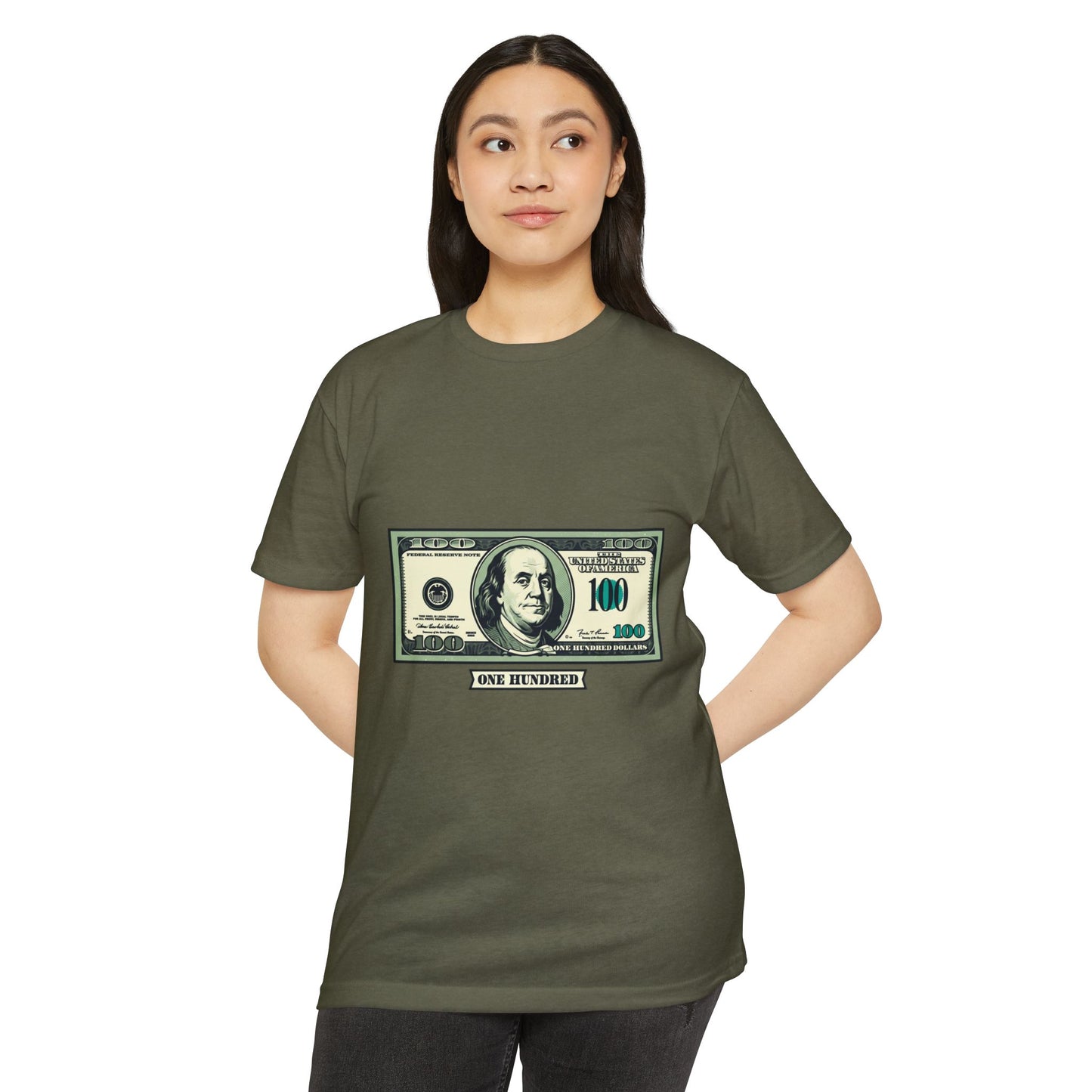 100 Dollar Bill Graphic T-Shirt — Money Print Tee