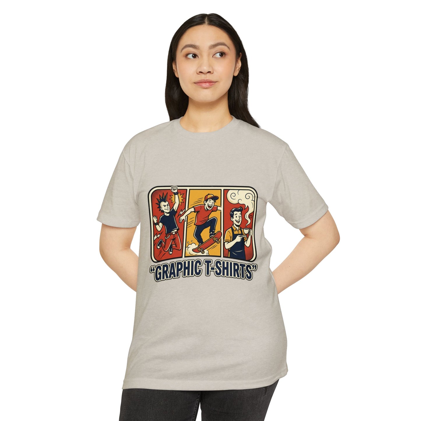 Retro Skateboard Graphic T-Shirt — Vintage Cartoon Skate Tee