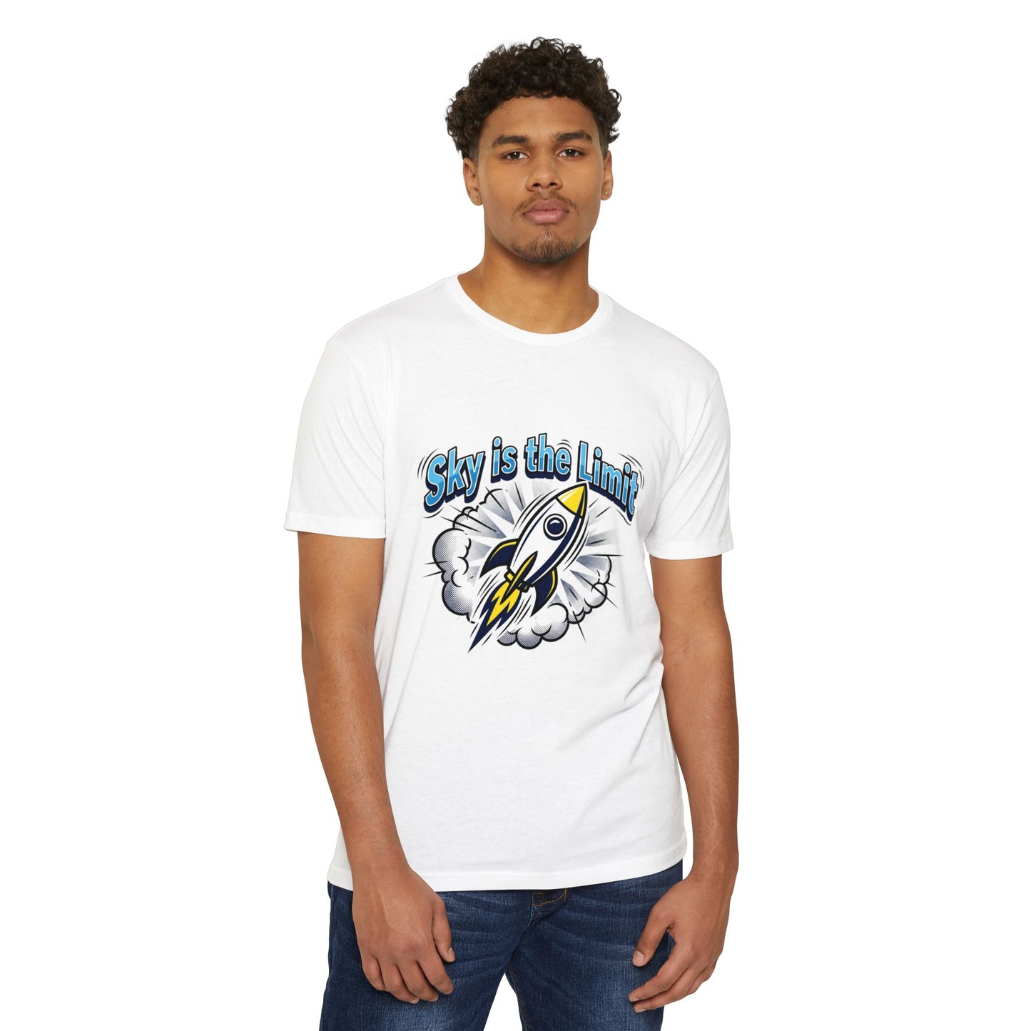 Sky Is the Limit Rocket T-Shirt — Inspirational Graphic Tee