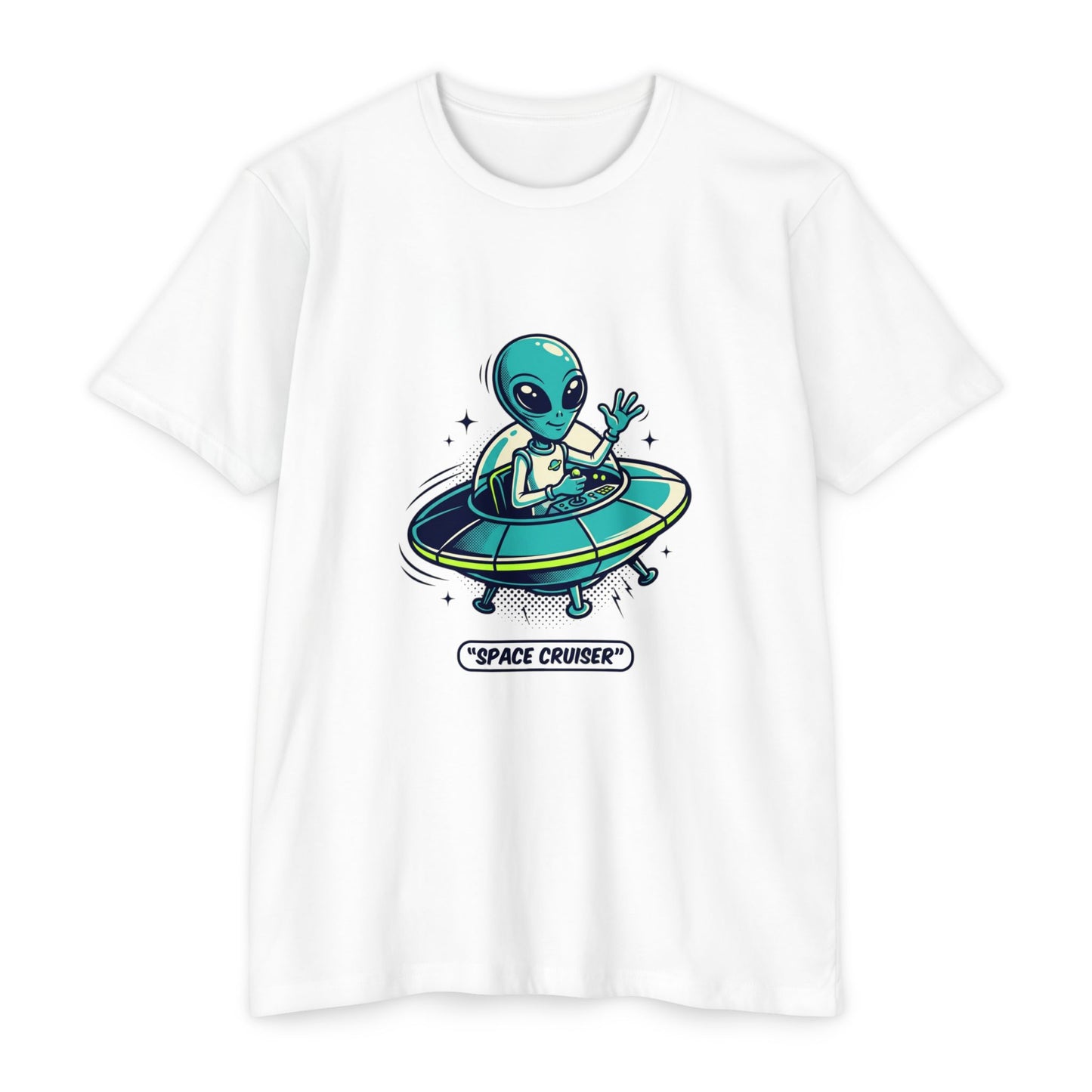 Space Cruiser Alien UFO T‑Shirt — Sci‑Fi Graphic Tee
