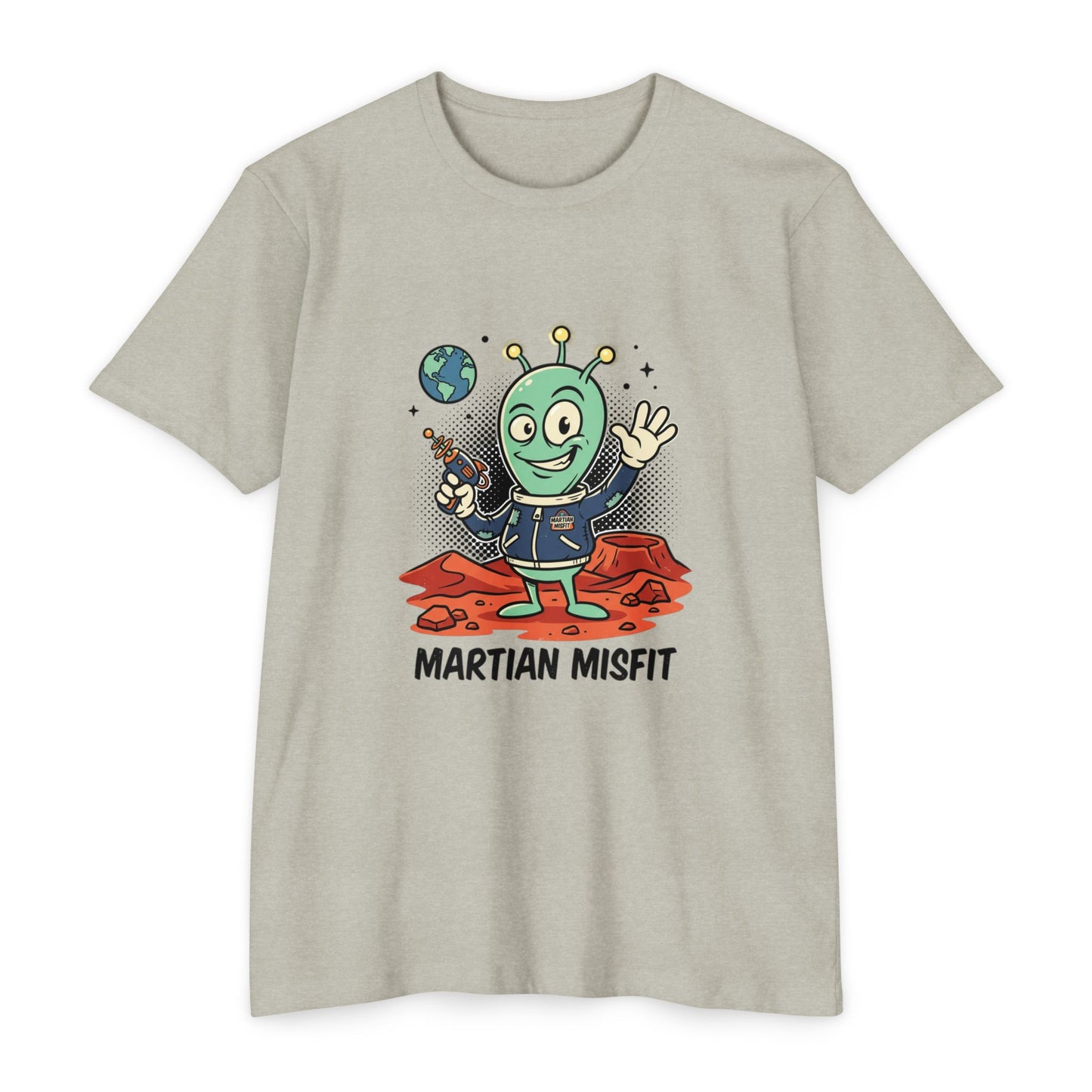 Martian Misfit Retro Alien T-Shirt — Cute Space Graphic Tee
