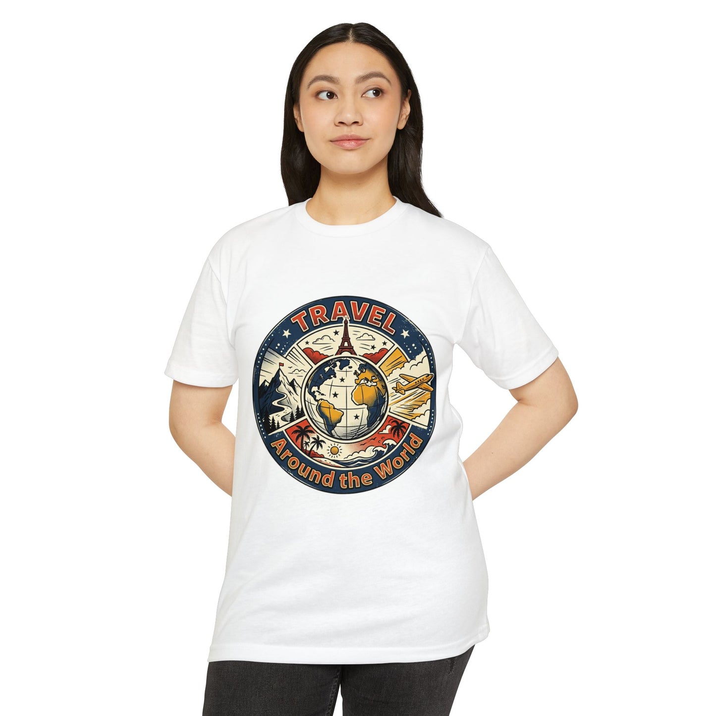 Vintage Globe Adventure T-Shirt — Travel Around the World Tee