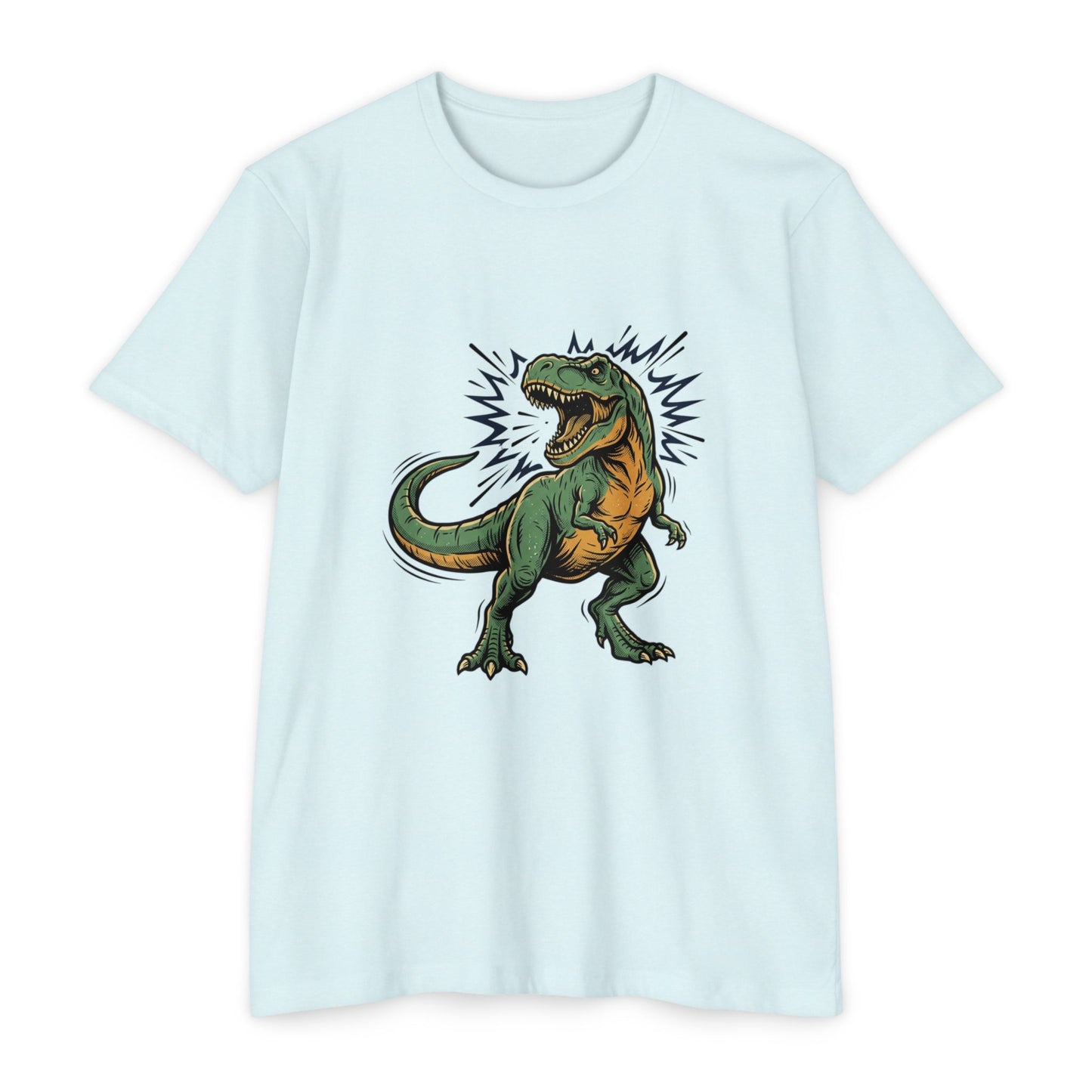 Camiseta — Camiseta retro con ilustración de T-Rex rugiendo