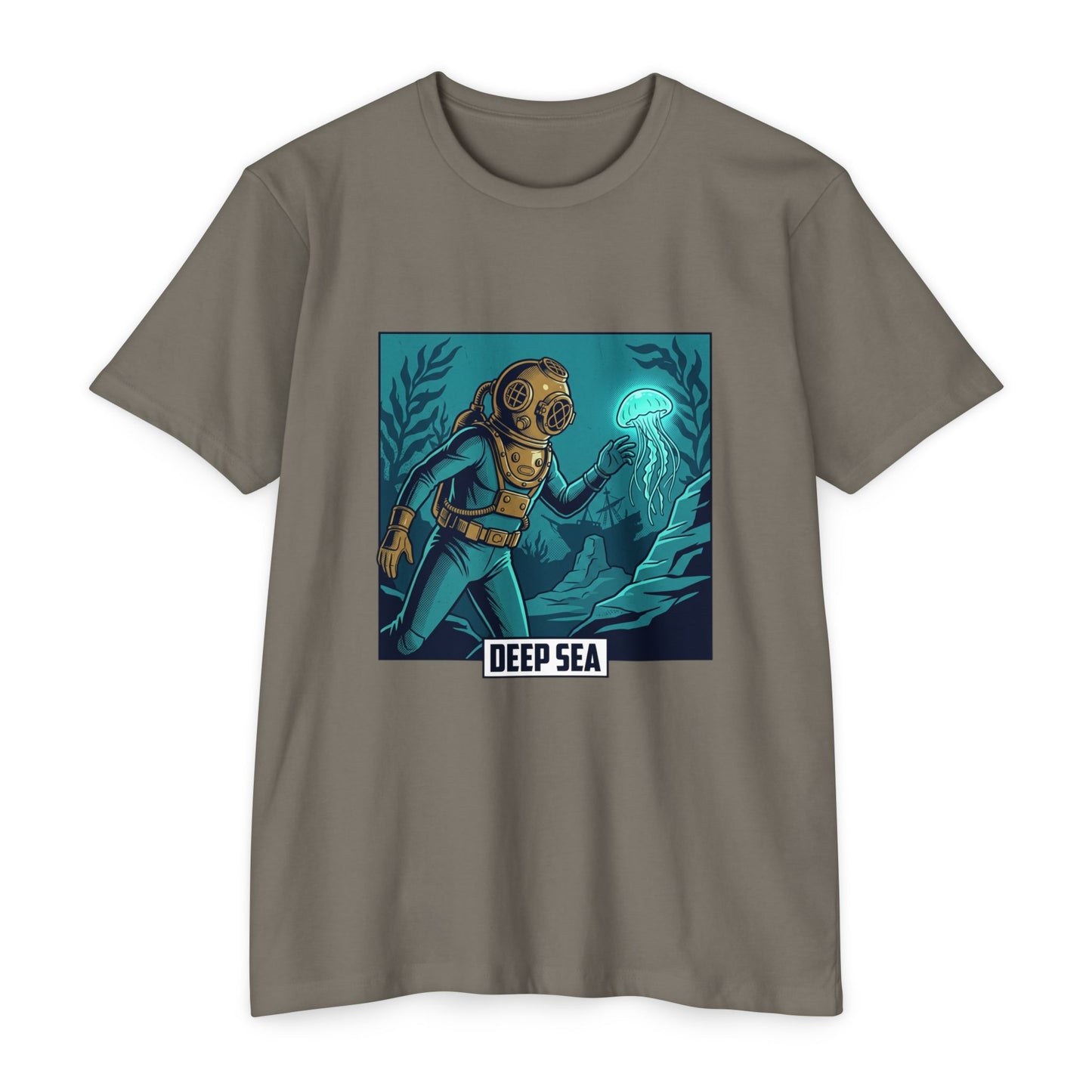 Deep Sea Diver Vintage Helmet Scuba T-Shirt