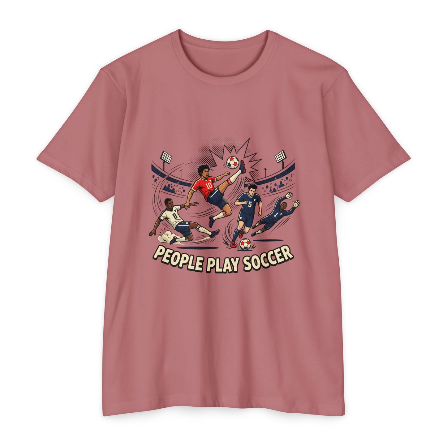 People Play Soccer T-Shirt – Vintage Soccer Players Graphic Tee