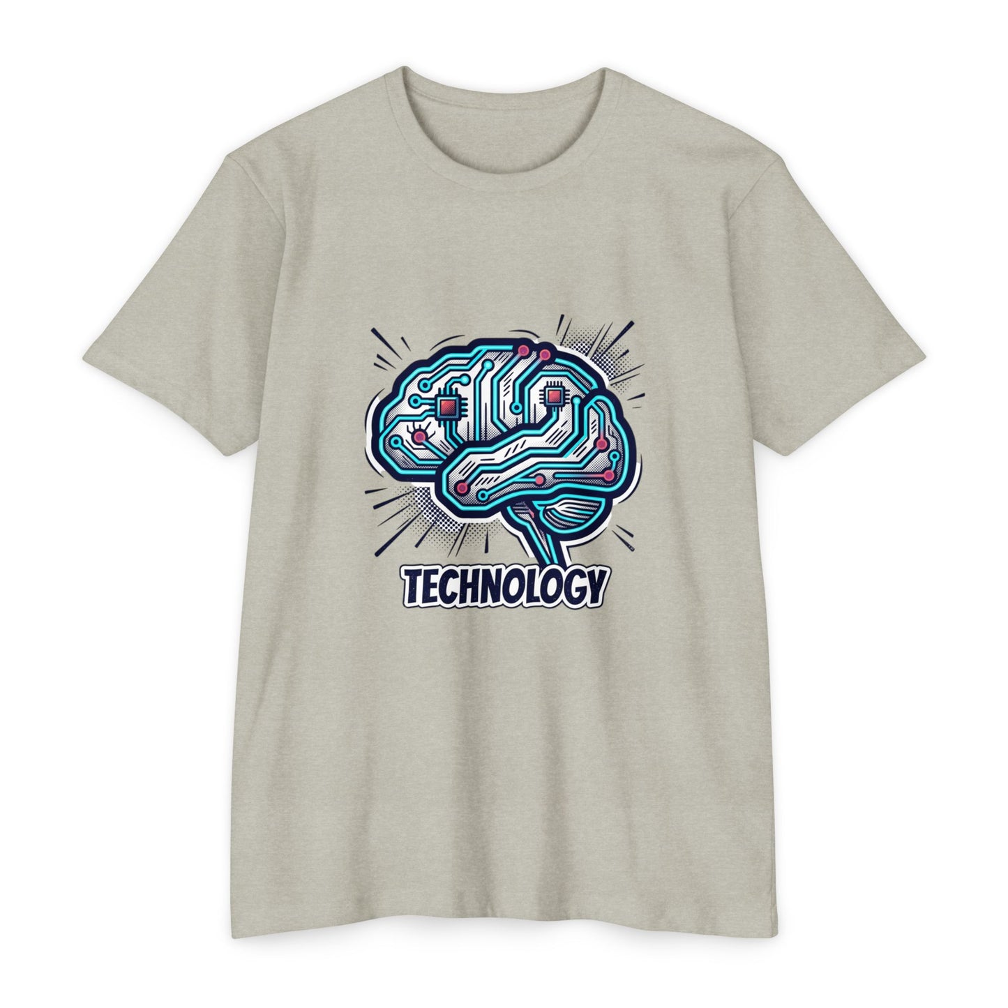 Tech Circuit Brain T-Shirt — Technology Graphic Tee