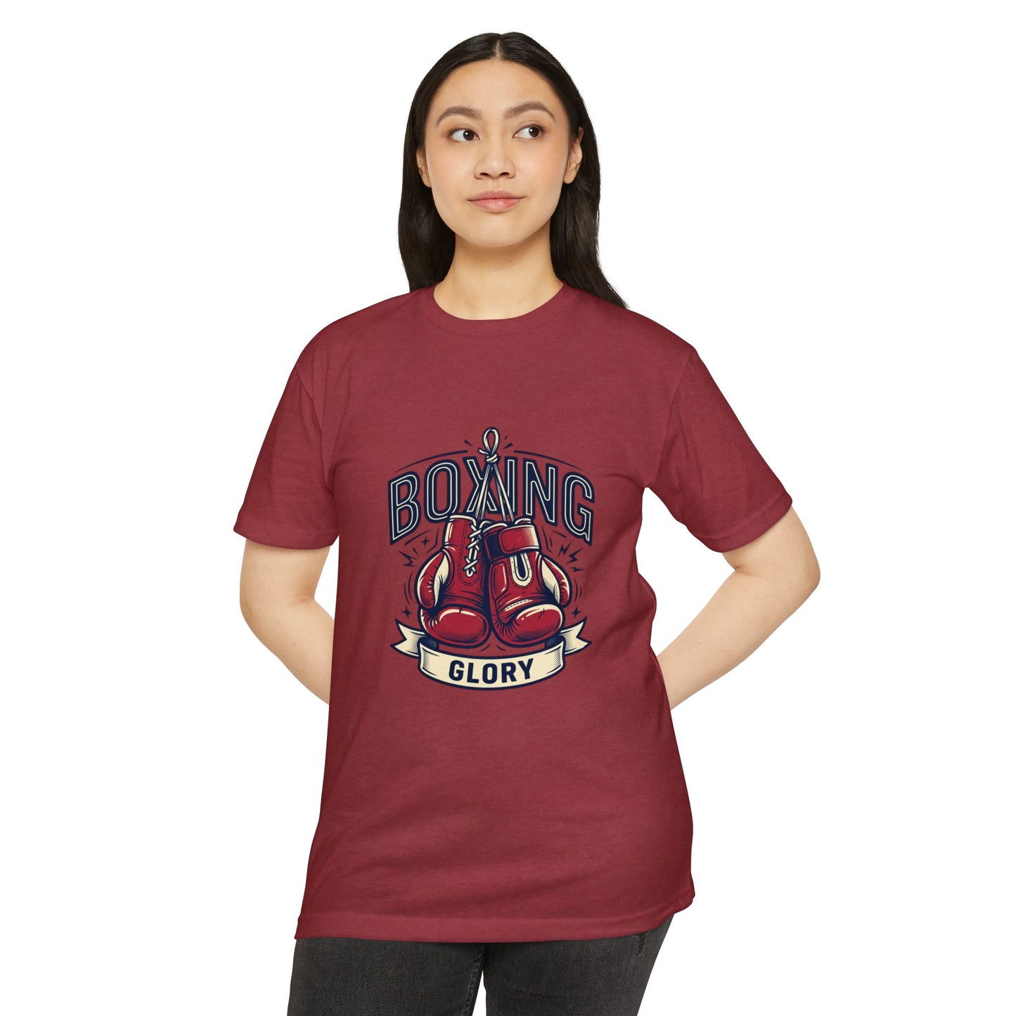 Boxing Glory T-Shirt – Vintage Red Gloves Graphic Tee