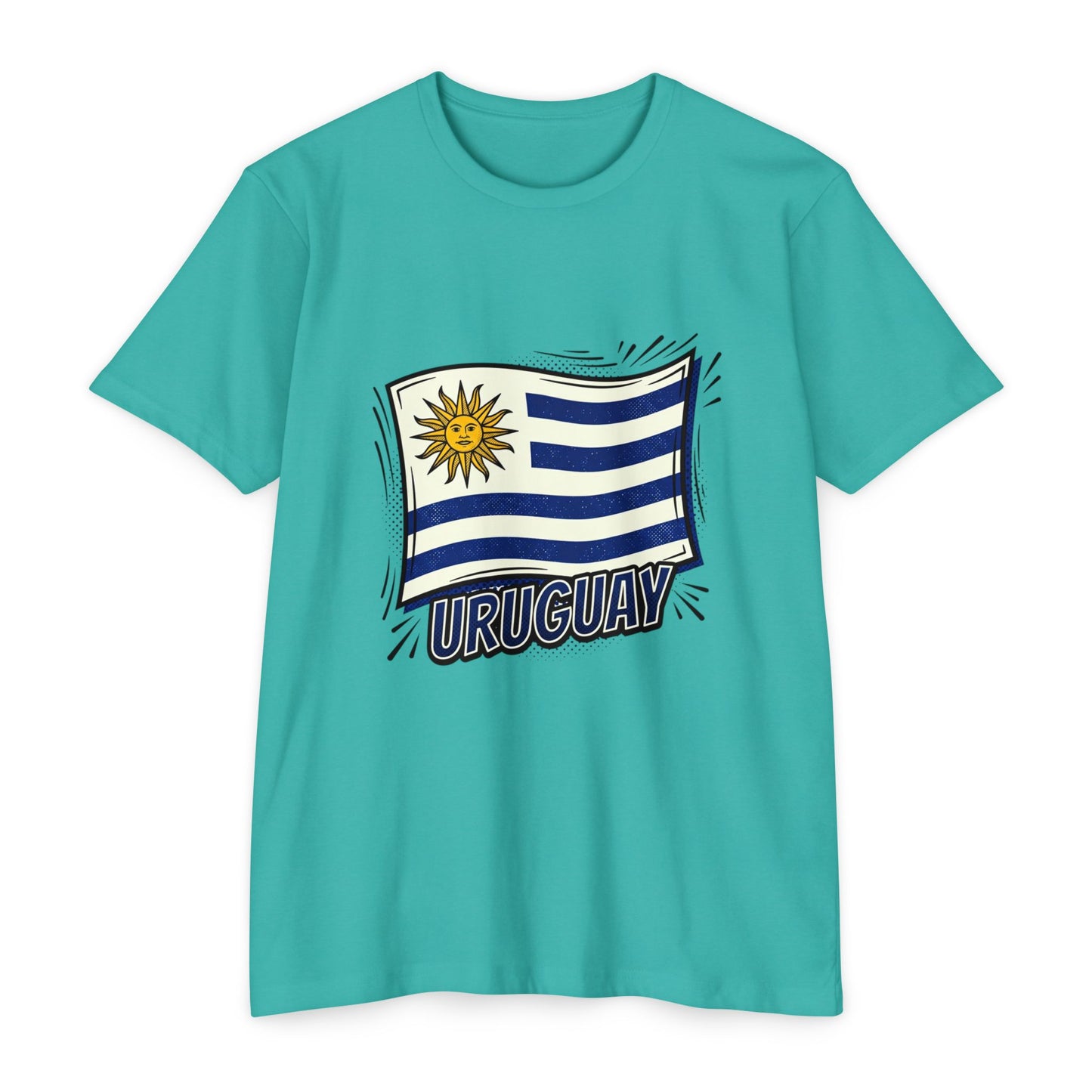 Uruguay Flag Retro Sun & Stripes T-Shirt