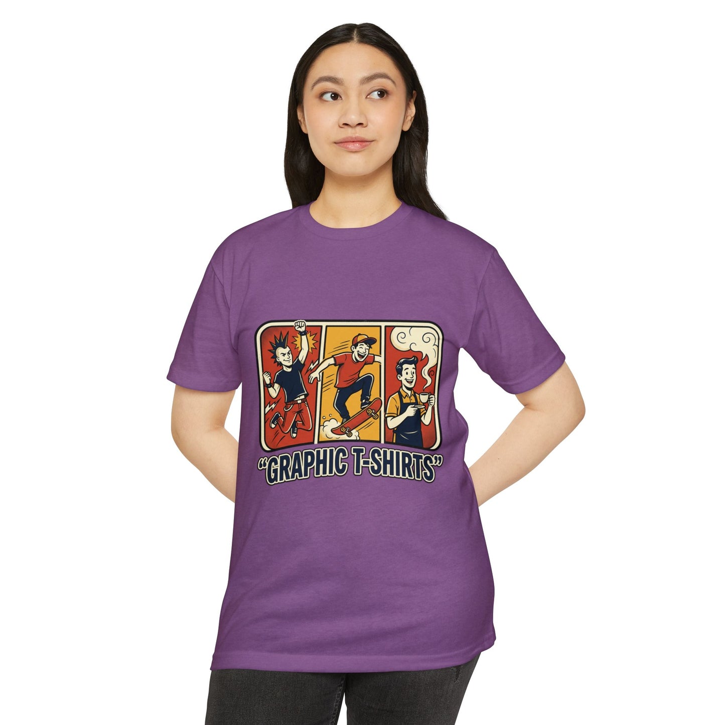 Retro Skateboard Graphic T-Shirt — Vintage Cartoon Skate Tee