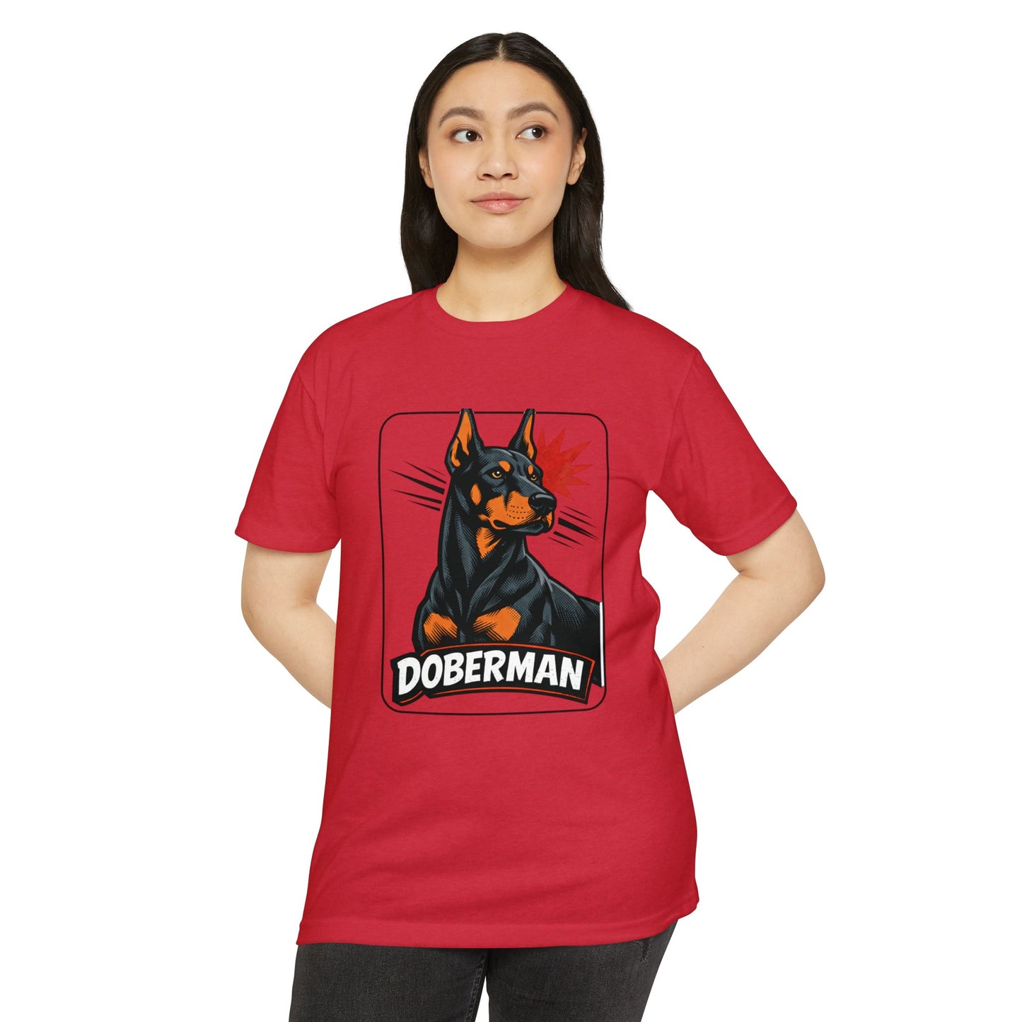 Doberman Graphic T-Shirt — Bold Vintage Canine Design