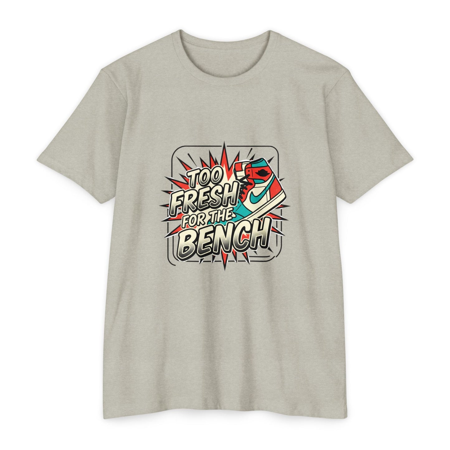 Too Fresh For The Bench Retro Sneaker T-Shirt