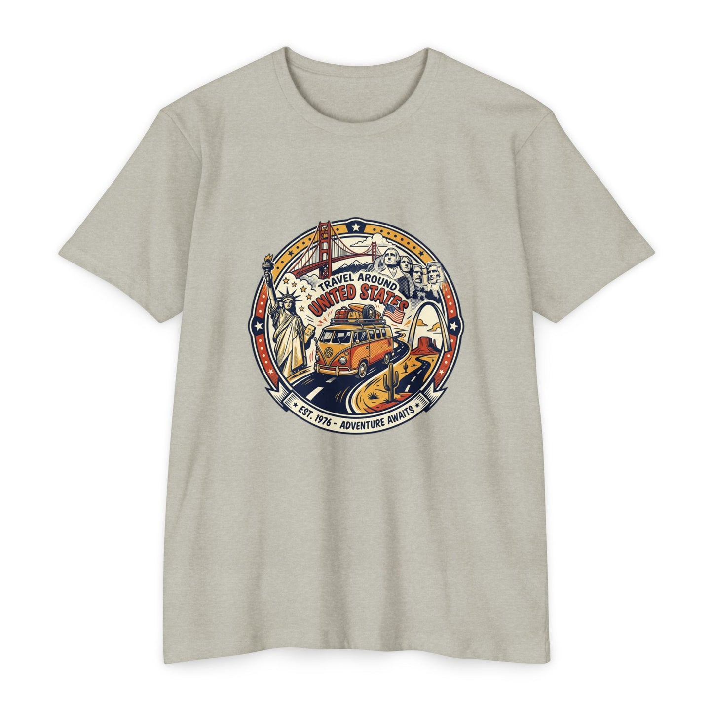 Vintage 'Travel Around the World' Road Trip T-Shirt