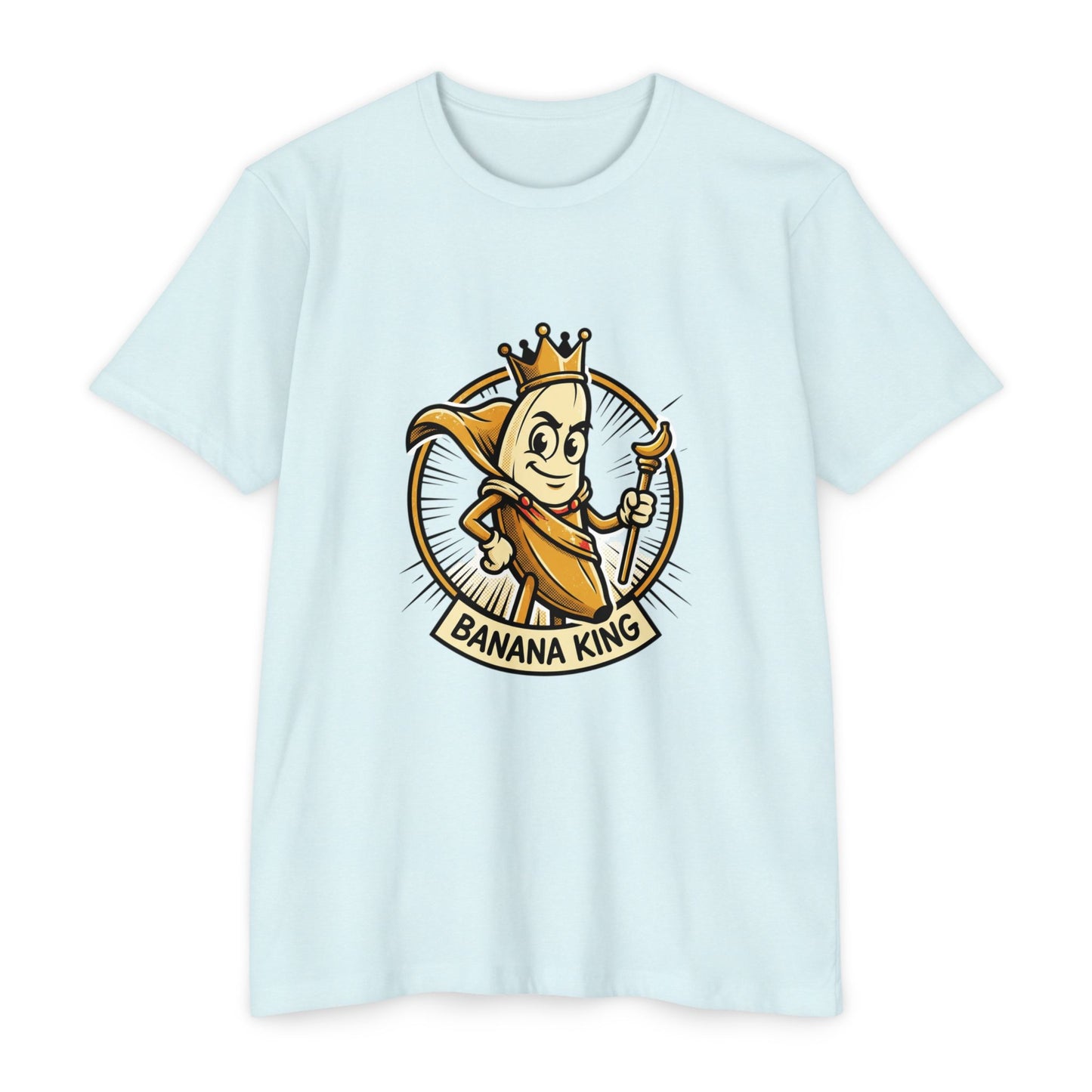 Banana King Retro Graphic T-Shirt — Vintage Fruit Mascot Tee