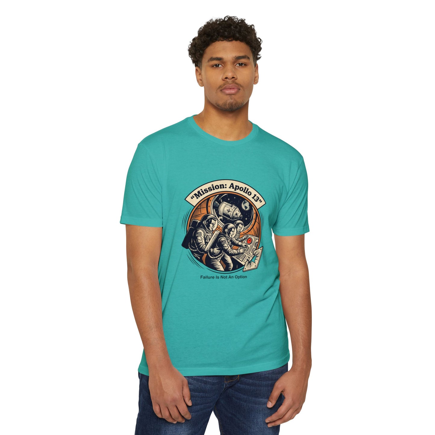 Apollo 13 Retro Space T-Shirt — "Mission: Apollo 13" Astronaut Patch Tee