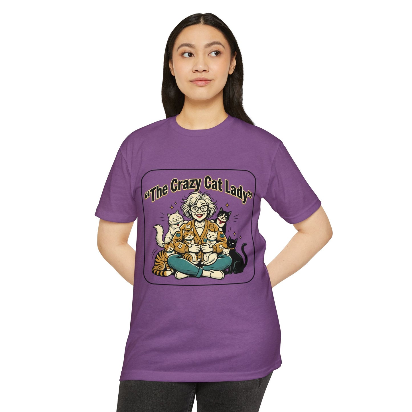 Crazy Cat Lady Retro Cat Mom T-Shirt