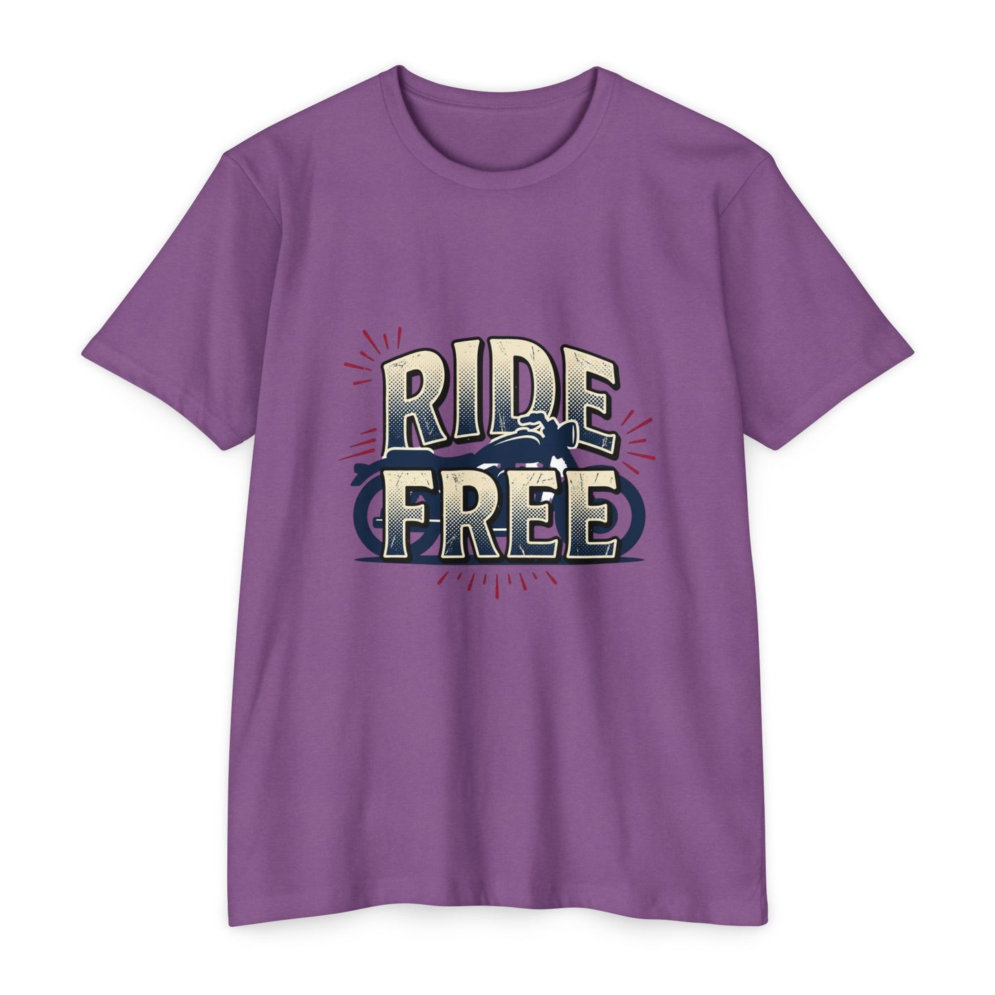 Ride Free Motorcycle T-Shirt — Vintage Biker Graphic Tee