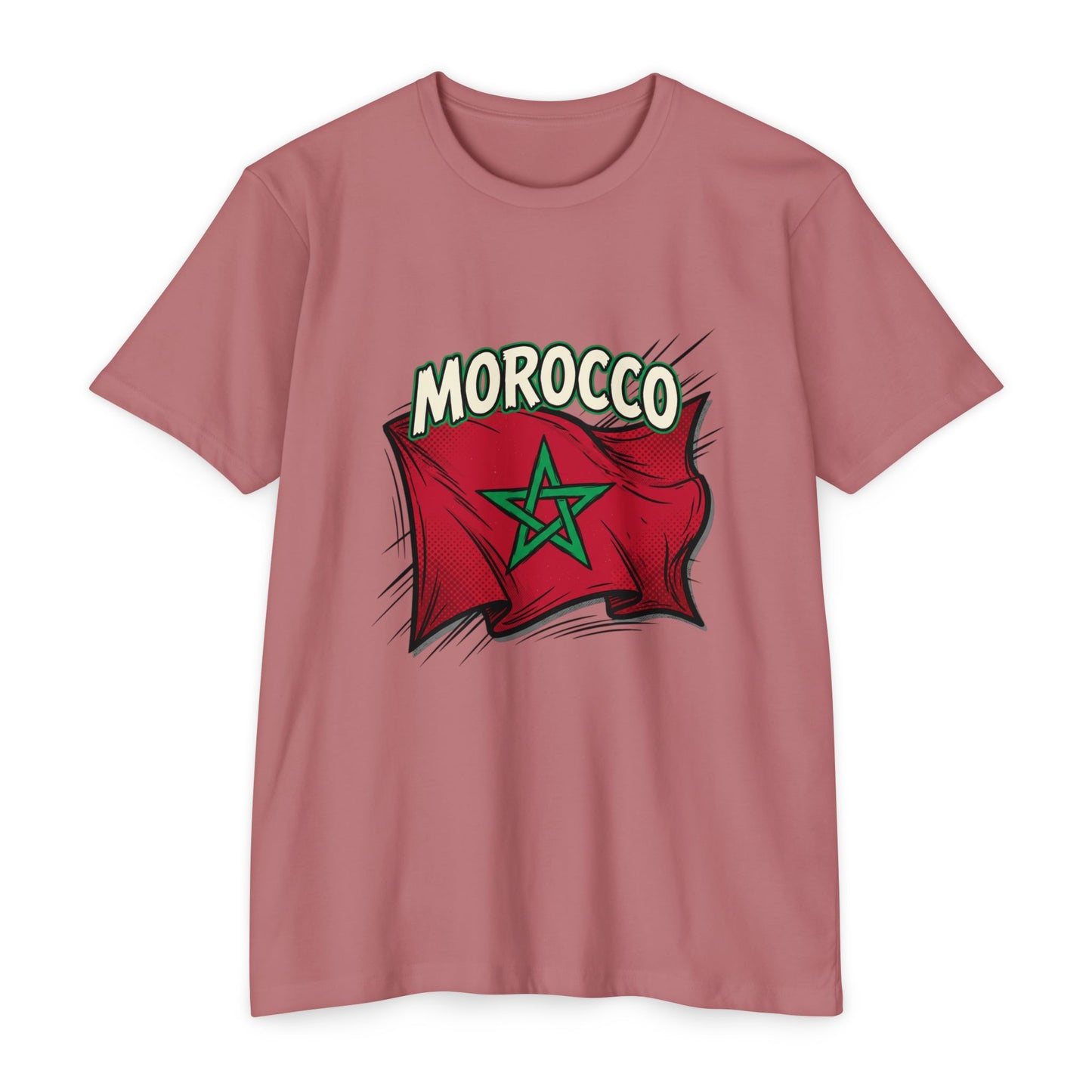 Morocco Flag Vintage Graphic T-Shirt — Moroccan Pride Tee