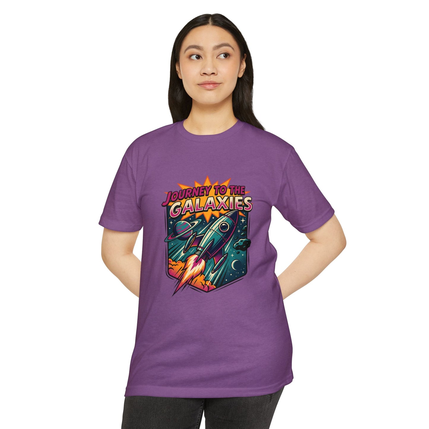 Journey to the Galaxies T-Shirt — Retro Rocket Space Tee