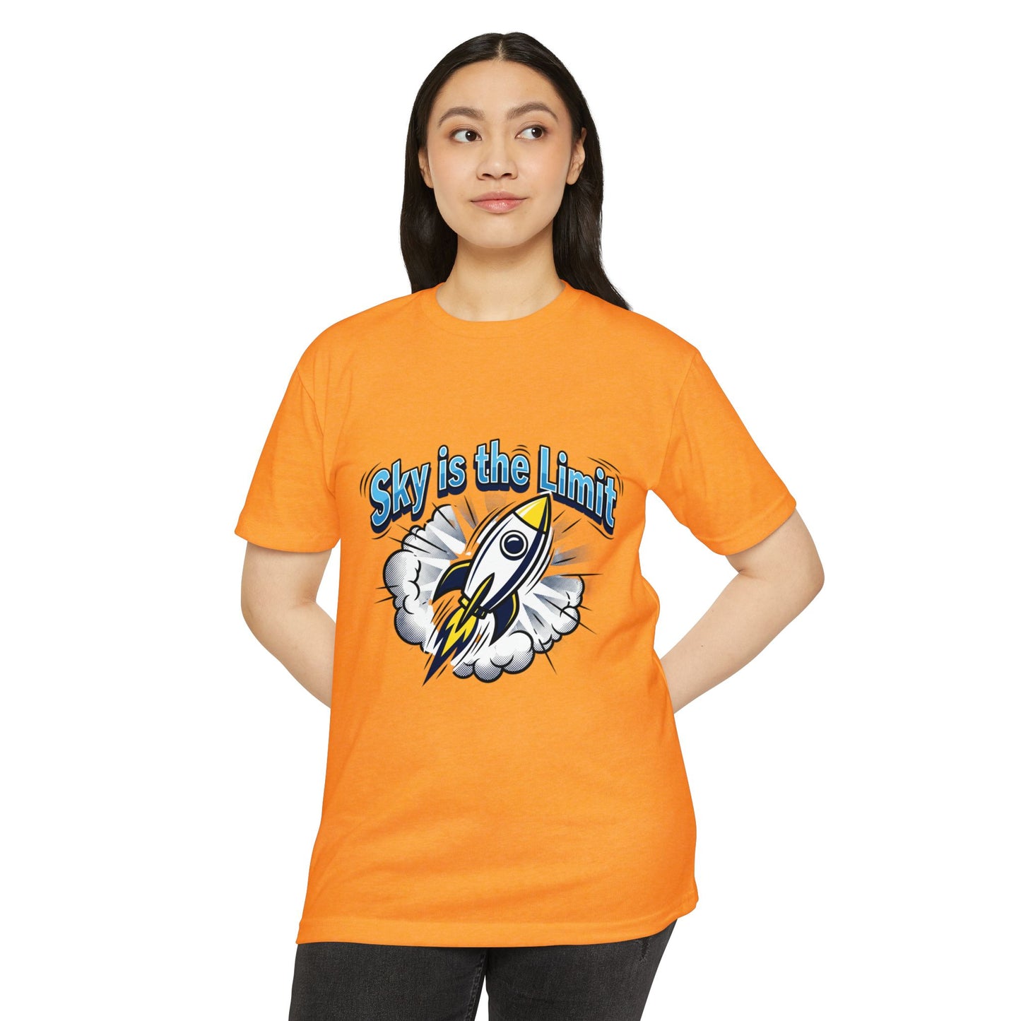 Sky Is the Limit Rocket T-Shirt — Inspirational Graphic Tee
