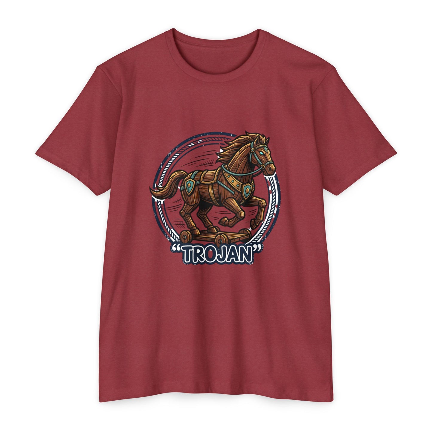 Trojan Horse Vintage Equestrian Logo T-Shirt