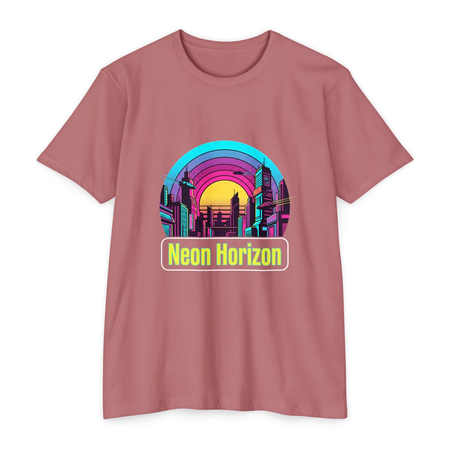 Neon Horizon Retro City T-Shirt