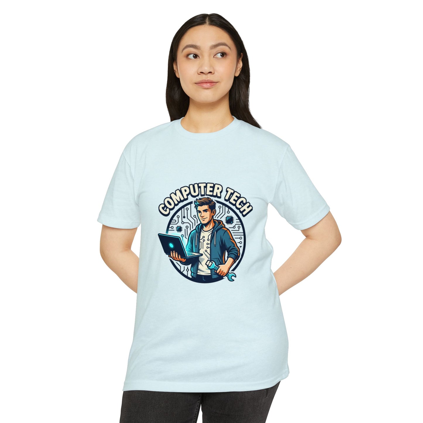 Computer Tech T-Shirt — Retro IT Technician Graphic Tee