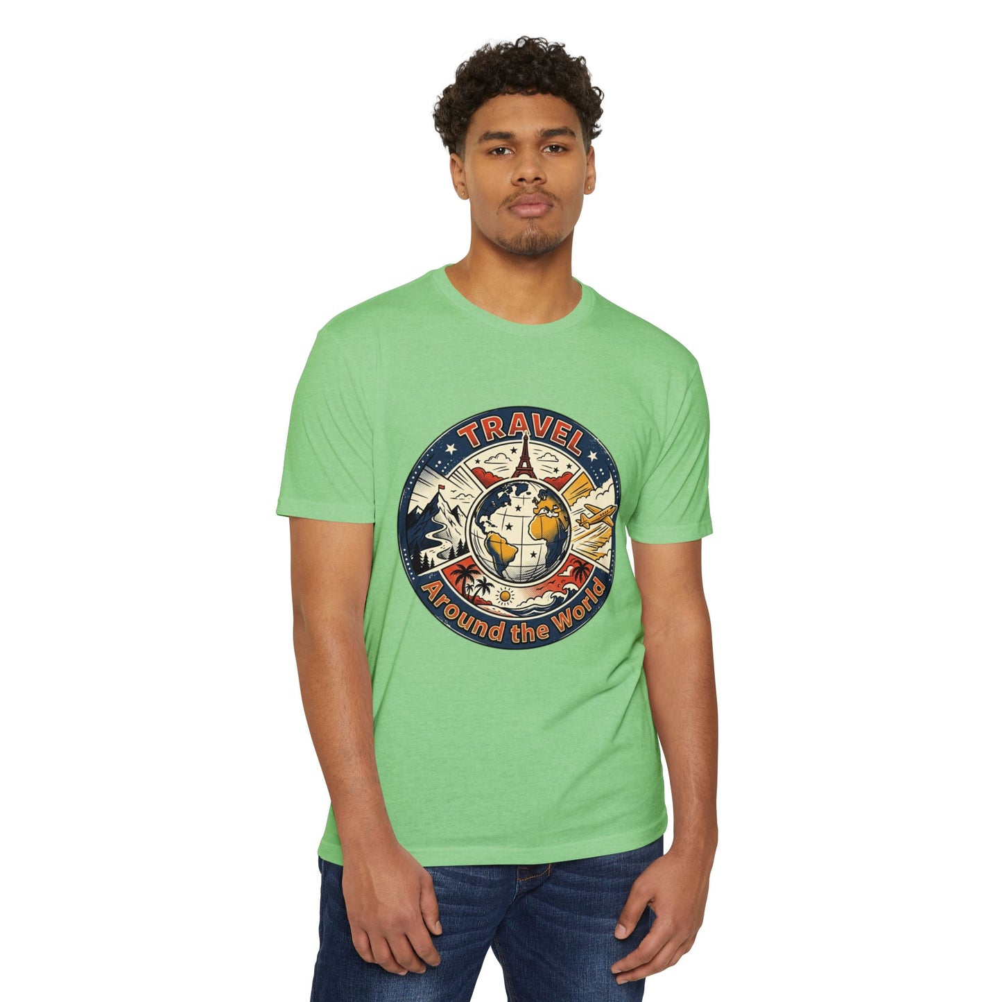Vintage Globe Adventure T-Shirt — Travel Around the World Tee