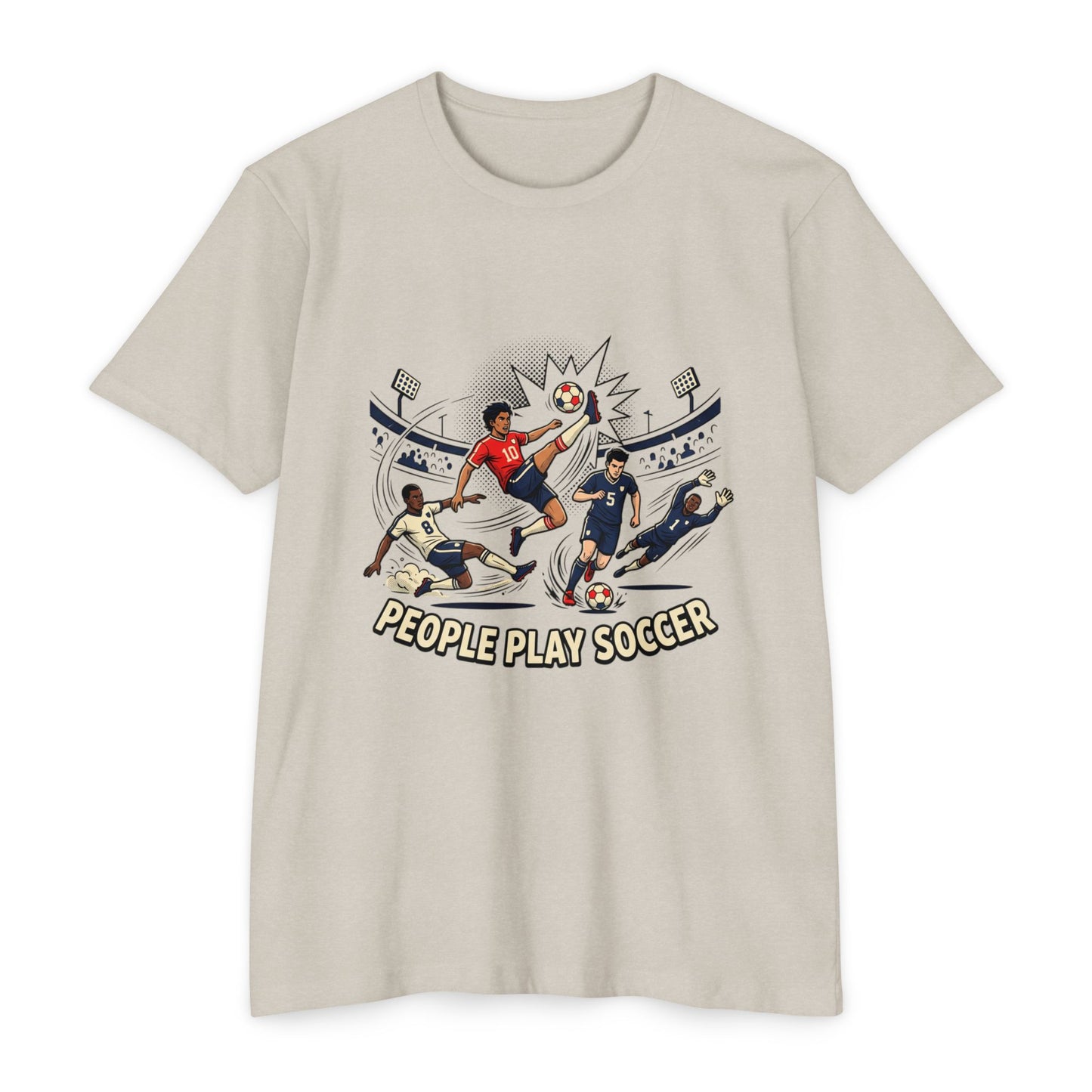 People Play Soccer T-Shirt – Vintage Soccer Players Graphic Tee