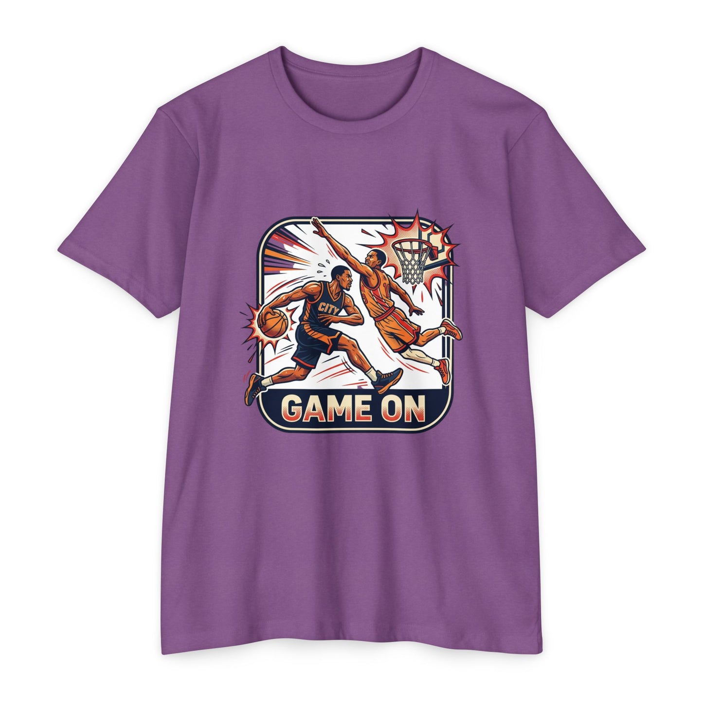 Basketball T-Shirt — Retro 'Game On' Dunk Design