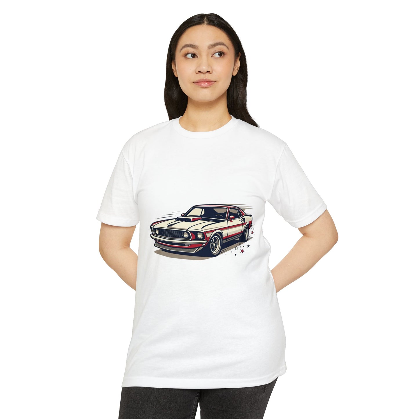 Classic Muscle Car T-Shirt — Retro Racing Illustration Tee