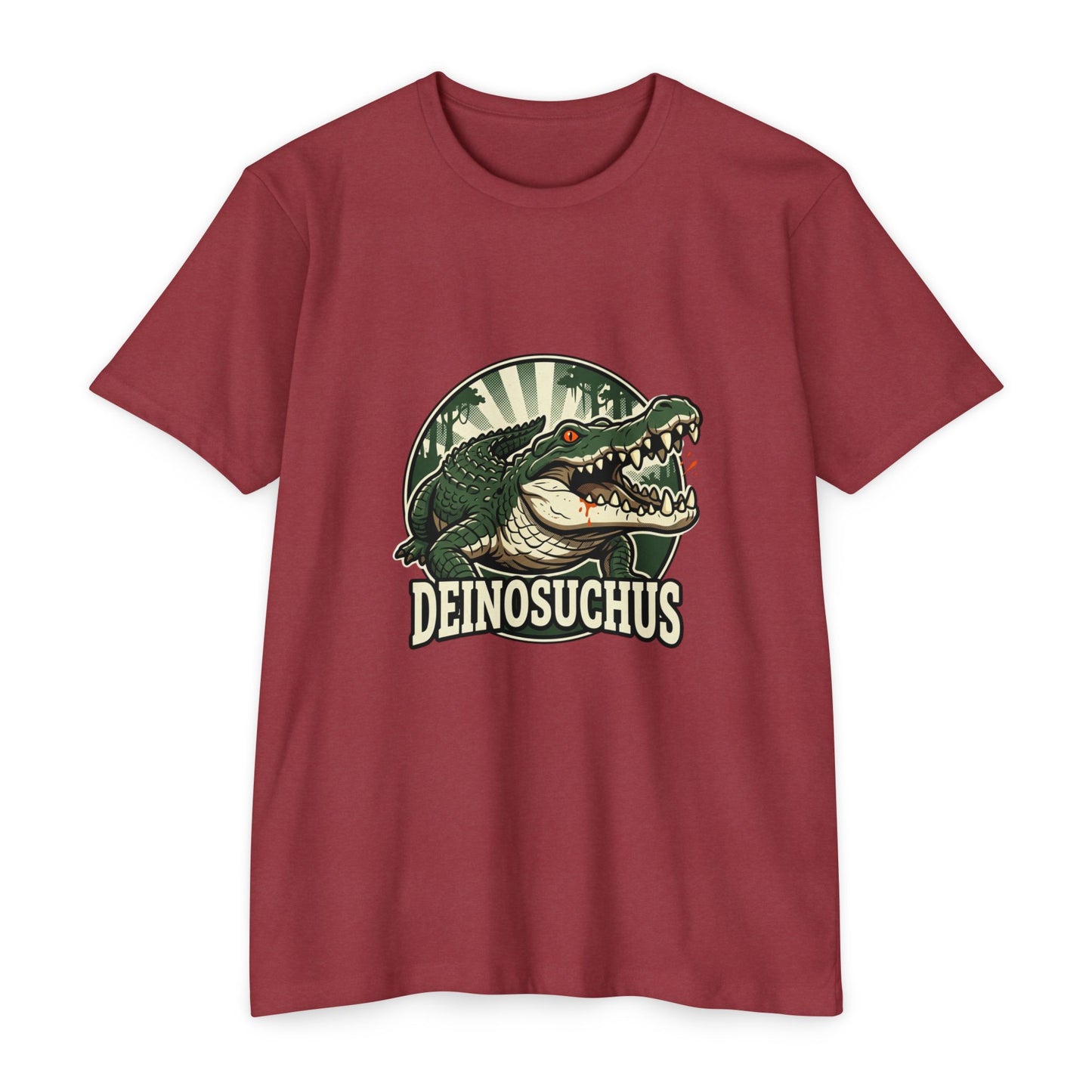 Deinosuchus Alligator Retro Fossil Graphic T-Shirt