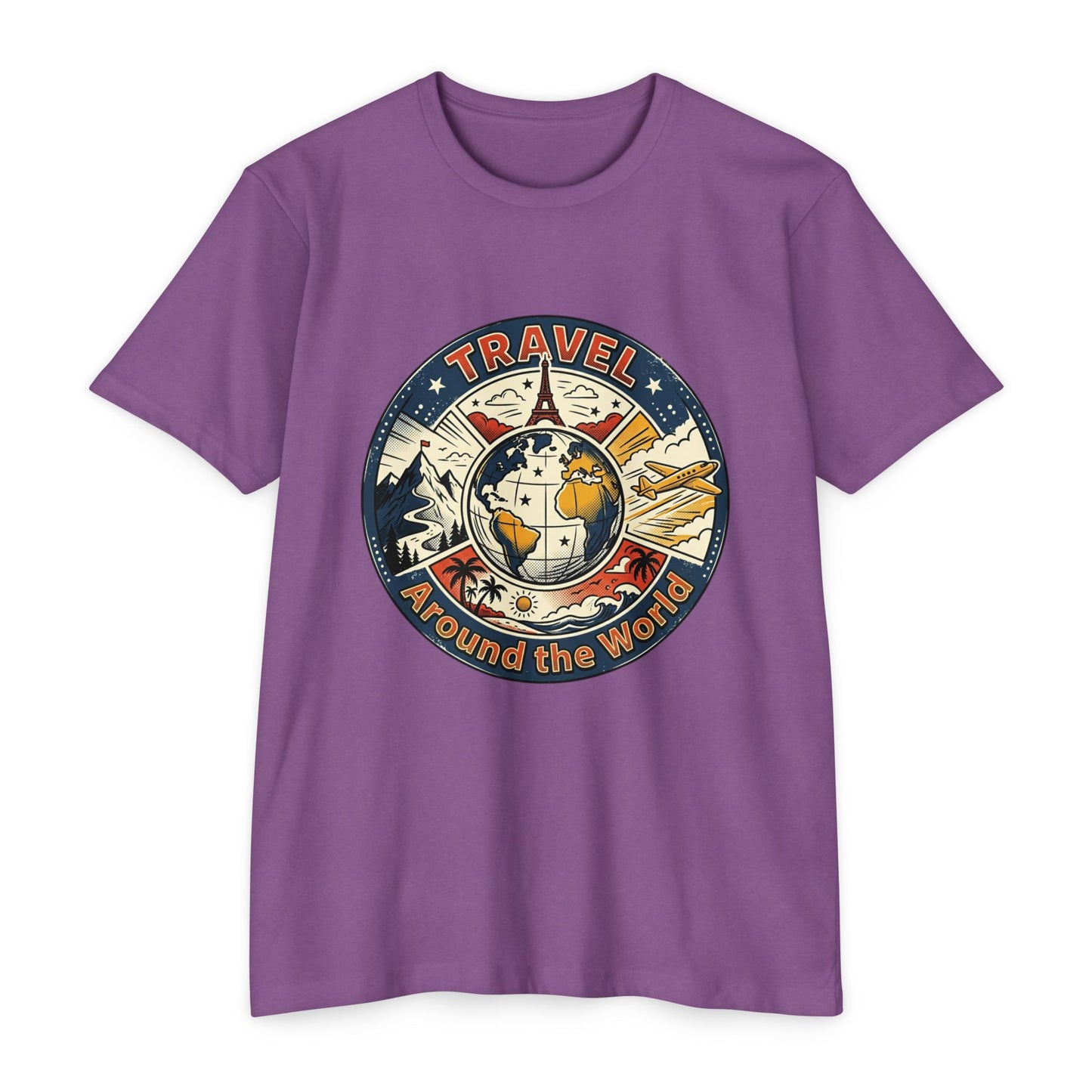 Vintage Globe Adventure T-Shirt — Travel Around the World Tee