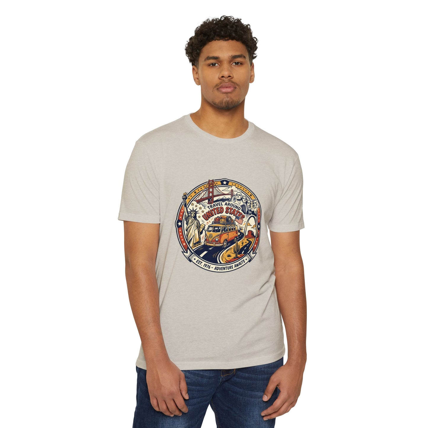 Vintage 'Travel Around the World' Road Trip T-Shirt